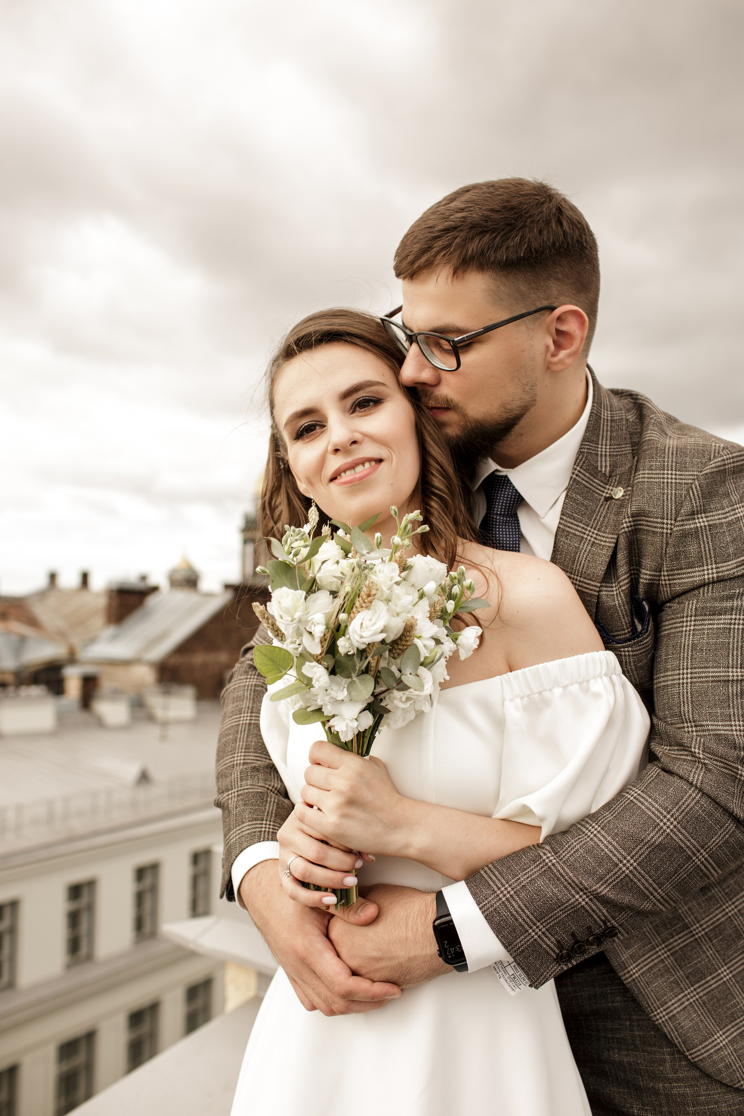 Анастасия и Андрей. Свадьба на крыше. Свадебный фотограф Кирилл Белый