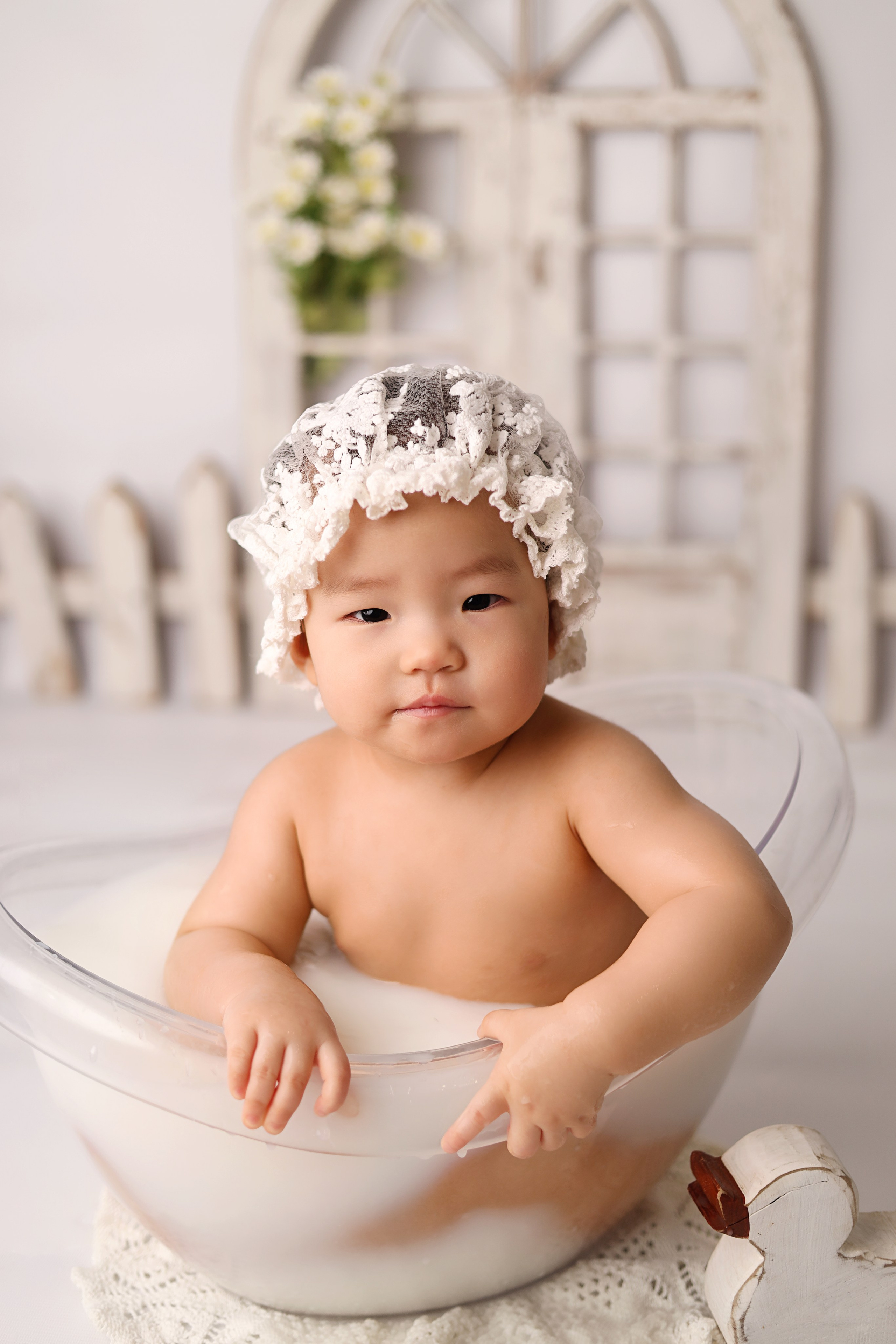 Фотосъемка одного годика Валерии. Фотограф новорожденных Москва. Ньюборн фотограф Москва