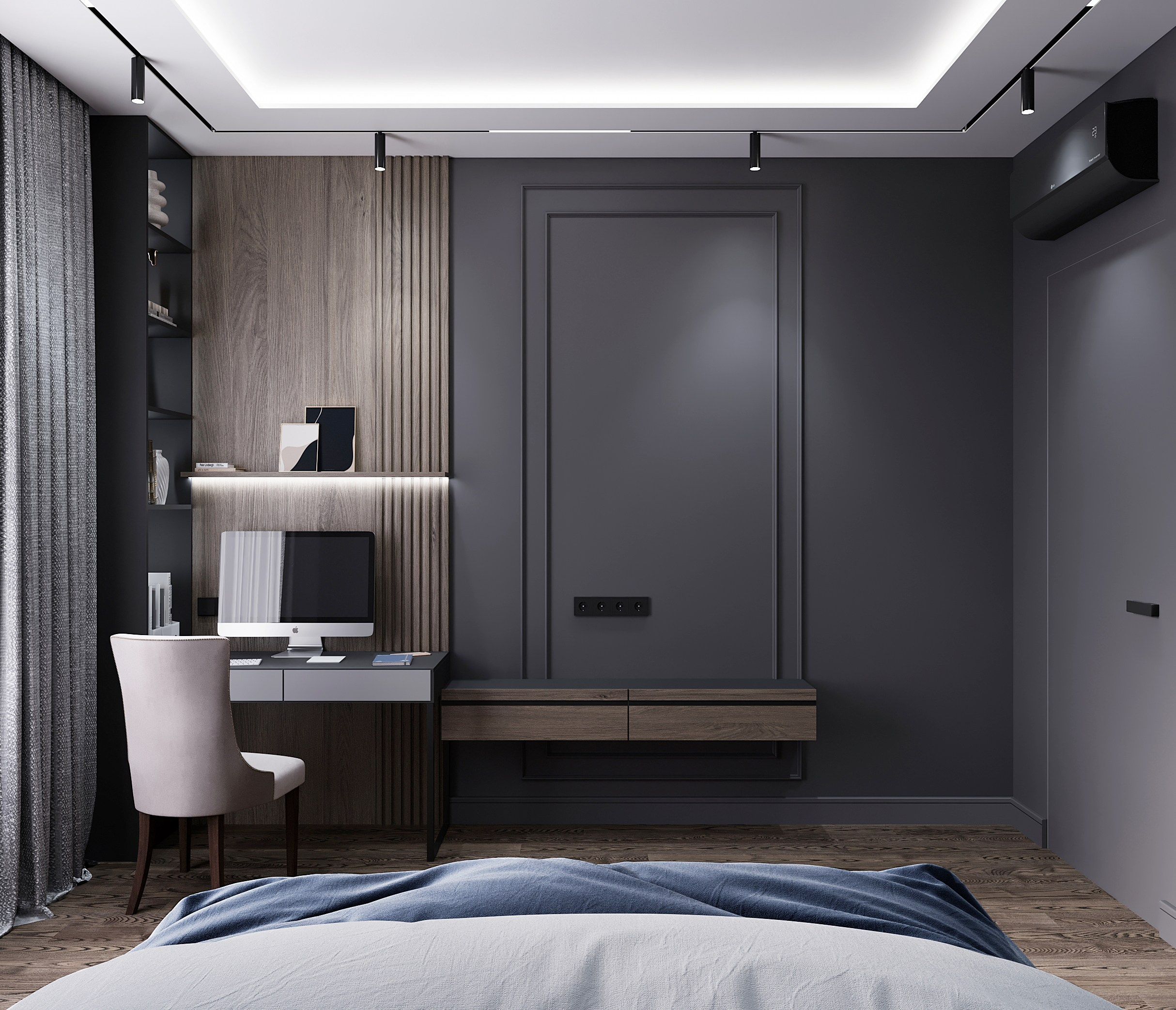Студия 45 м². 3Д-Визуализация Наталья Макогонова