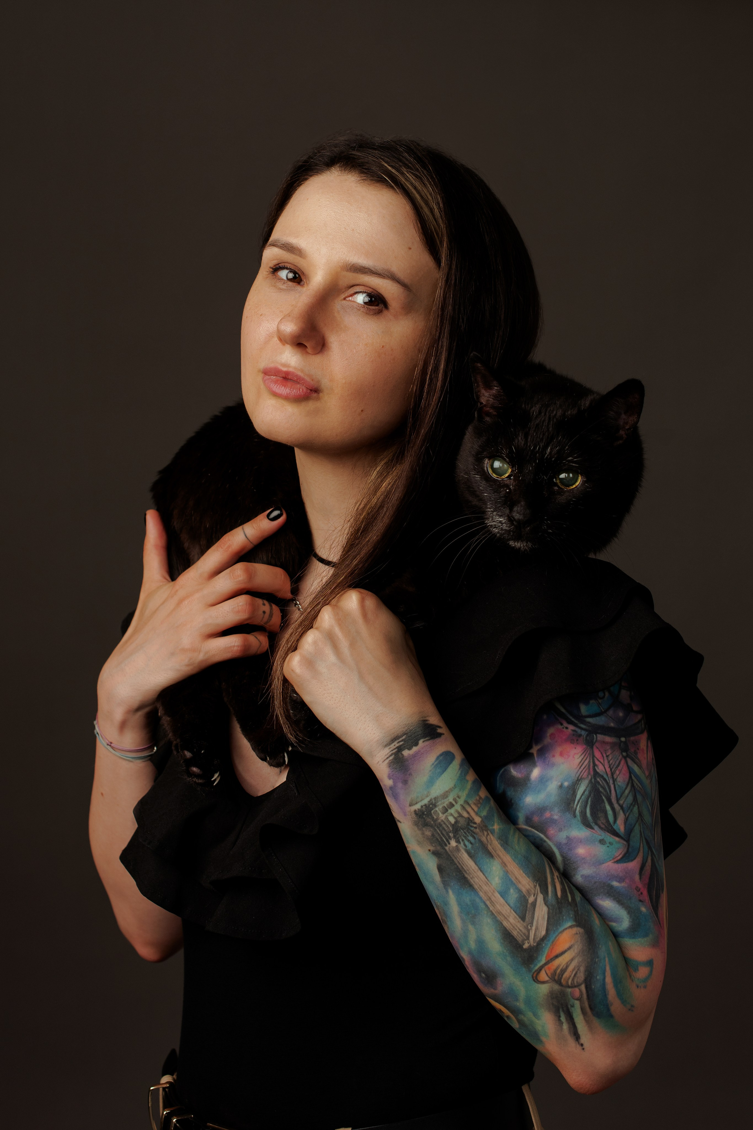 Анна с котиком