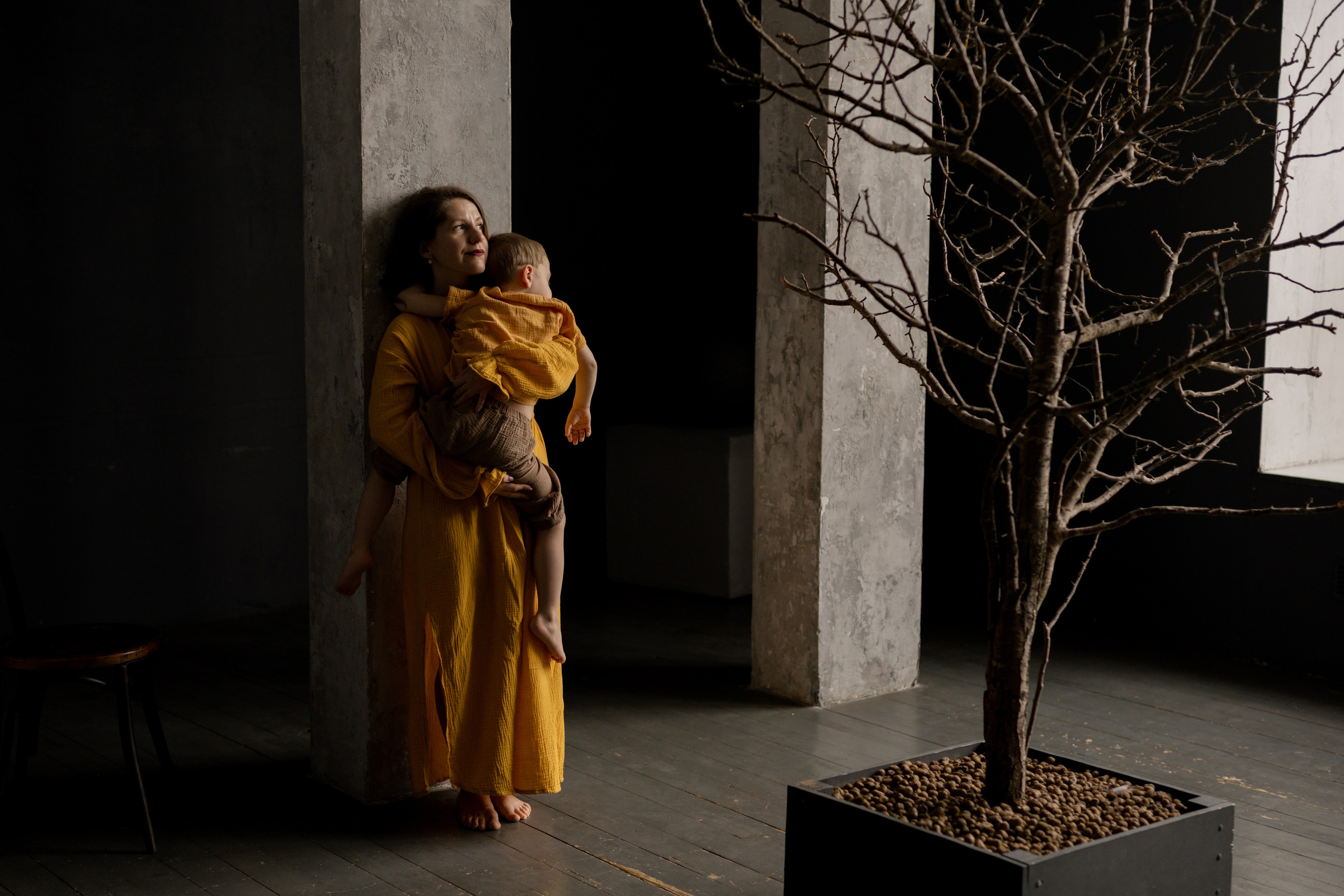 Татьяна и Миша в студии. Фотограф грудного вскармливания в Москве Екатерина