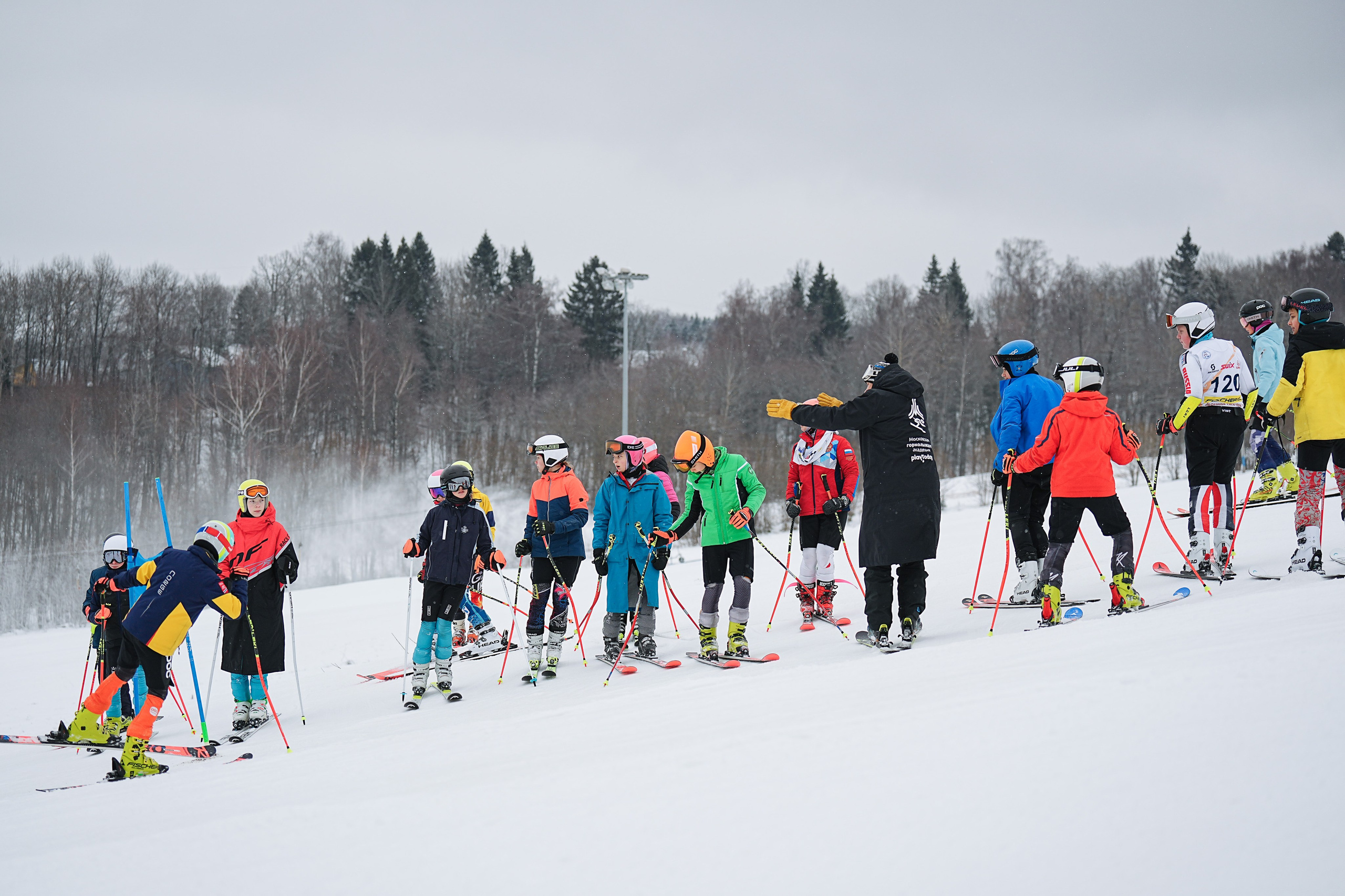 Горные лыжи. Первенство Центрального Федерального Округа. GS U14 Шуколово. Фотограф Студитский Евгений