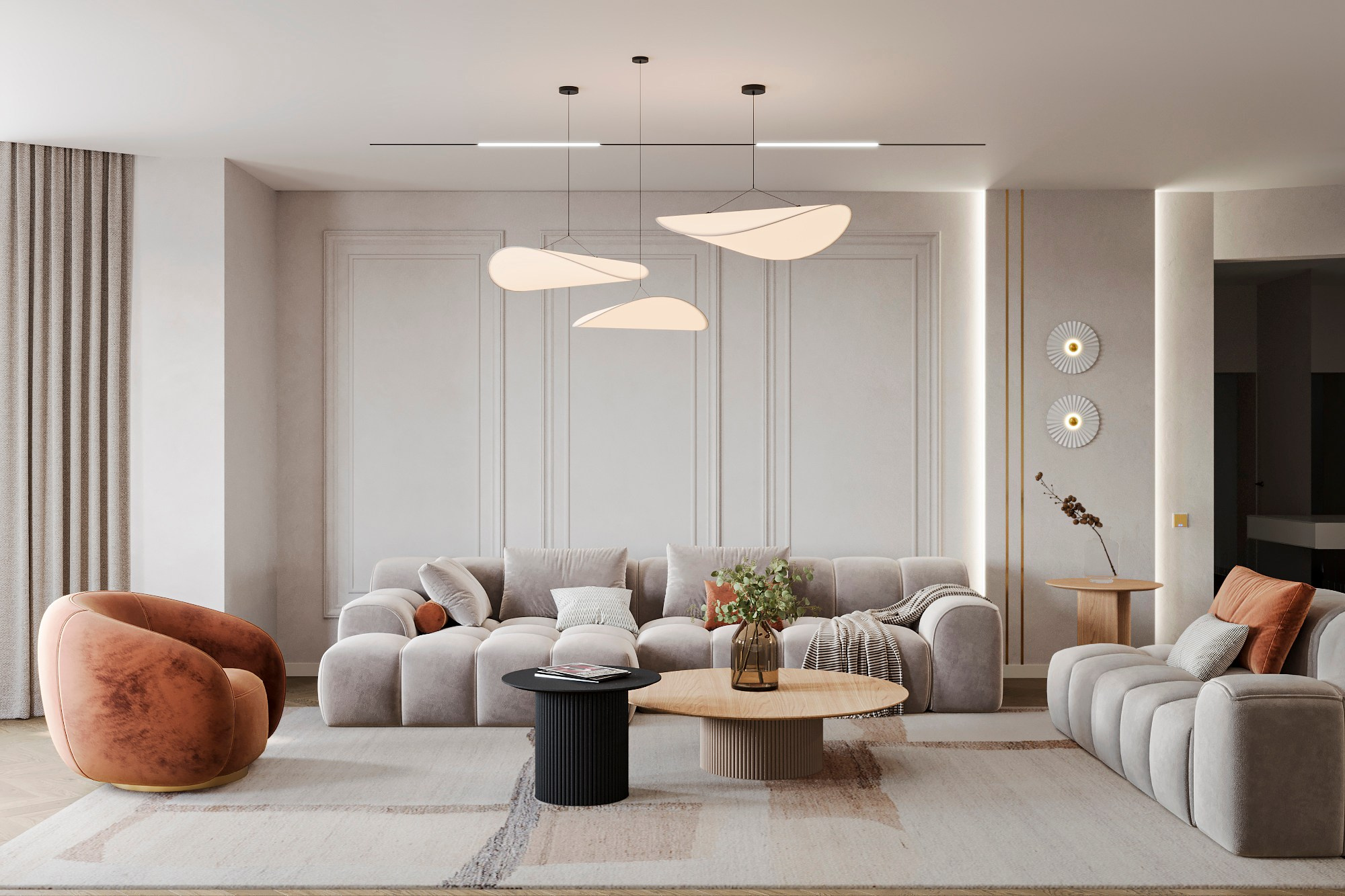 Дом с мансардой 250 м². Студия дизайна