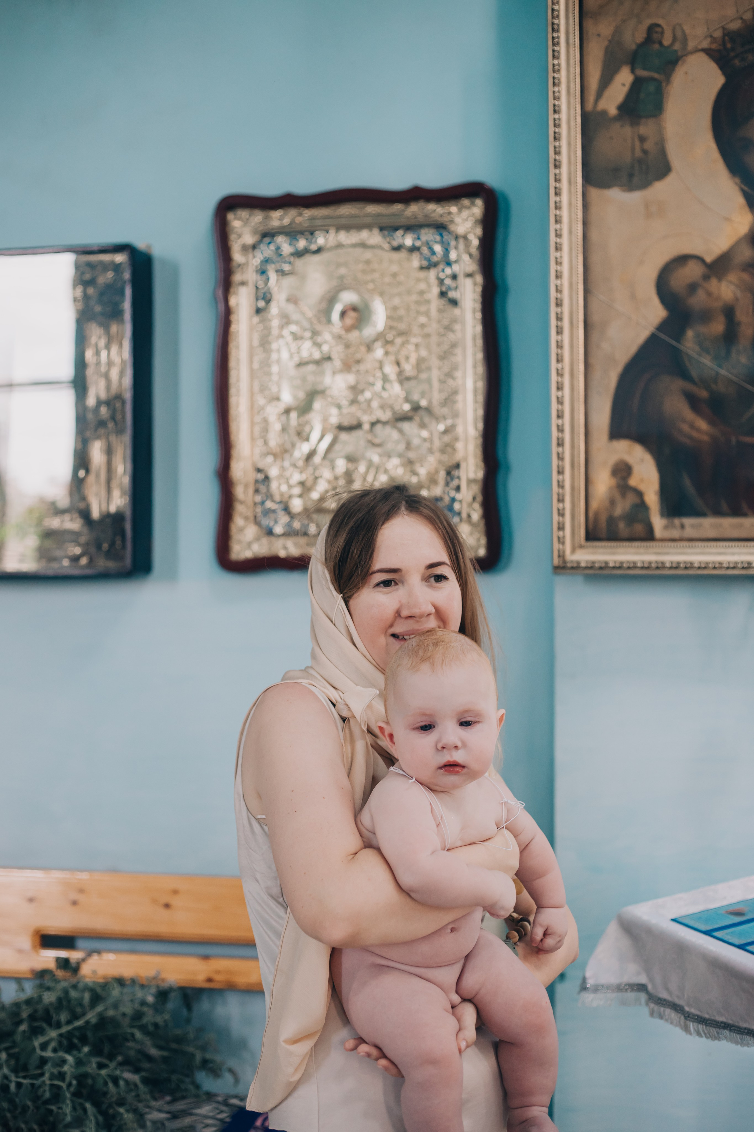 Фотосессия на крещение в Белой Глине. Свадебный и семейный фотограф в Краснодарском крае Мария Данилкина