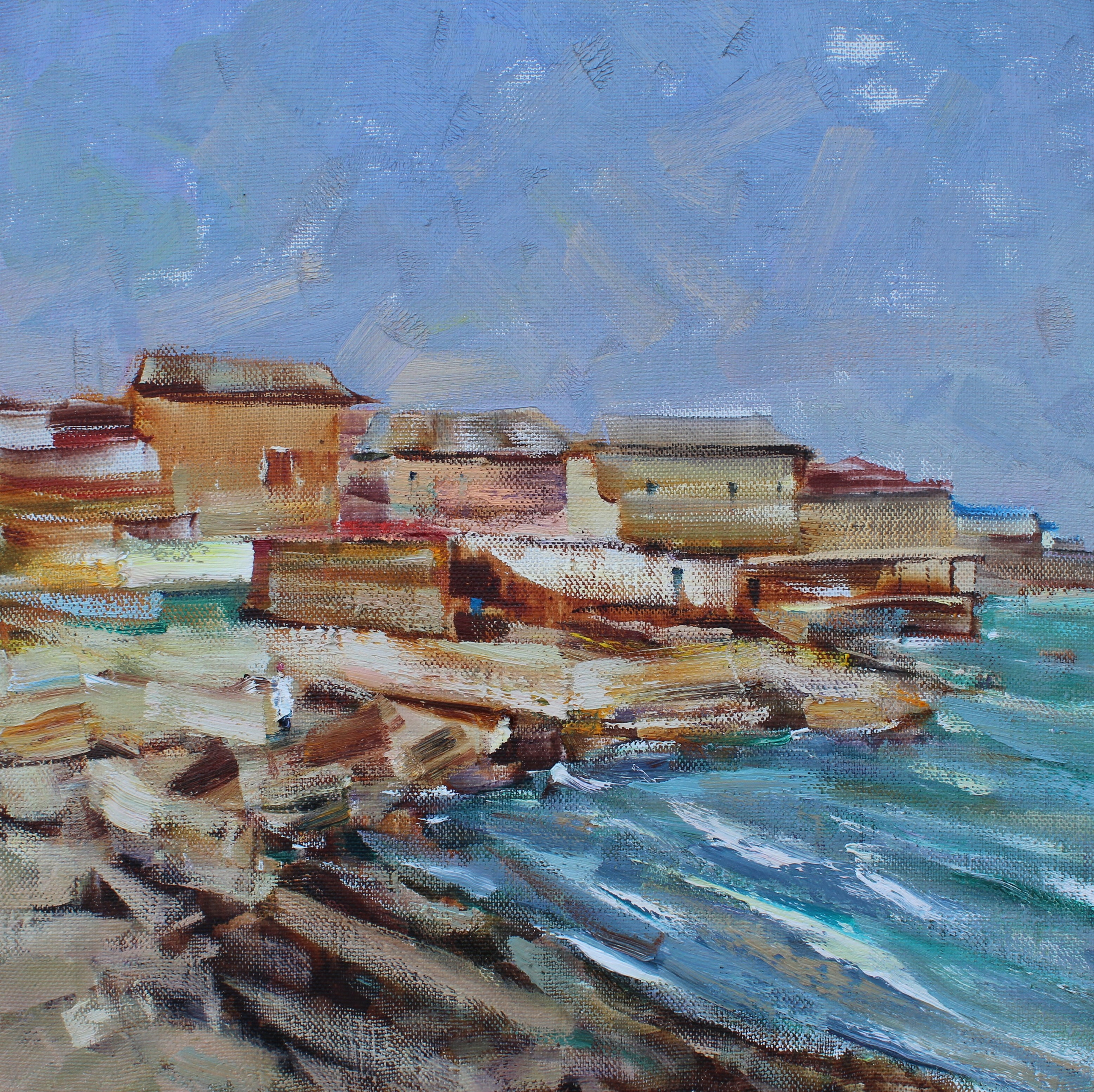 "Евпатория". 2025. Холст, масло. 60х60 см. Цена: 20000 руб.