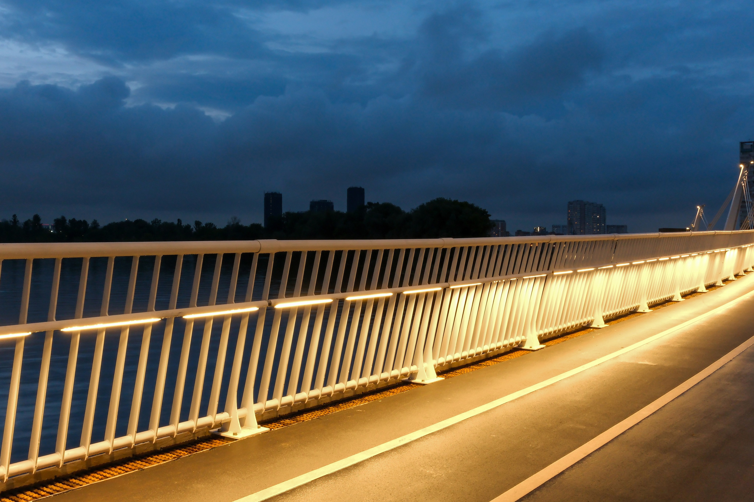Мост через Нагатинский затон. Михаил Мулач | Архитектурный фотограф