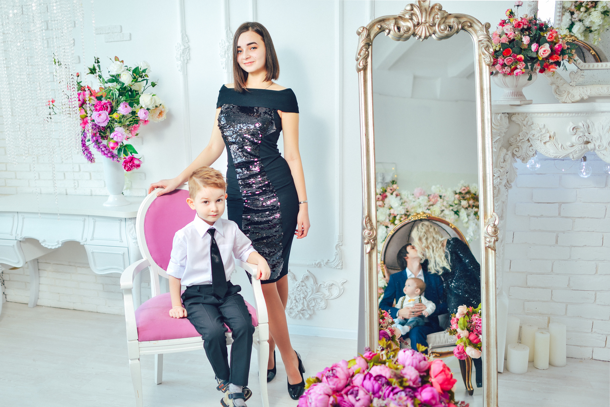 Женя, Надя, Лика и маленький Мирон. Свадебный и семейный фотограф в Барнауле Сергей Семакин