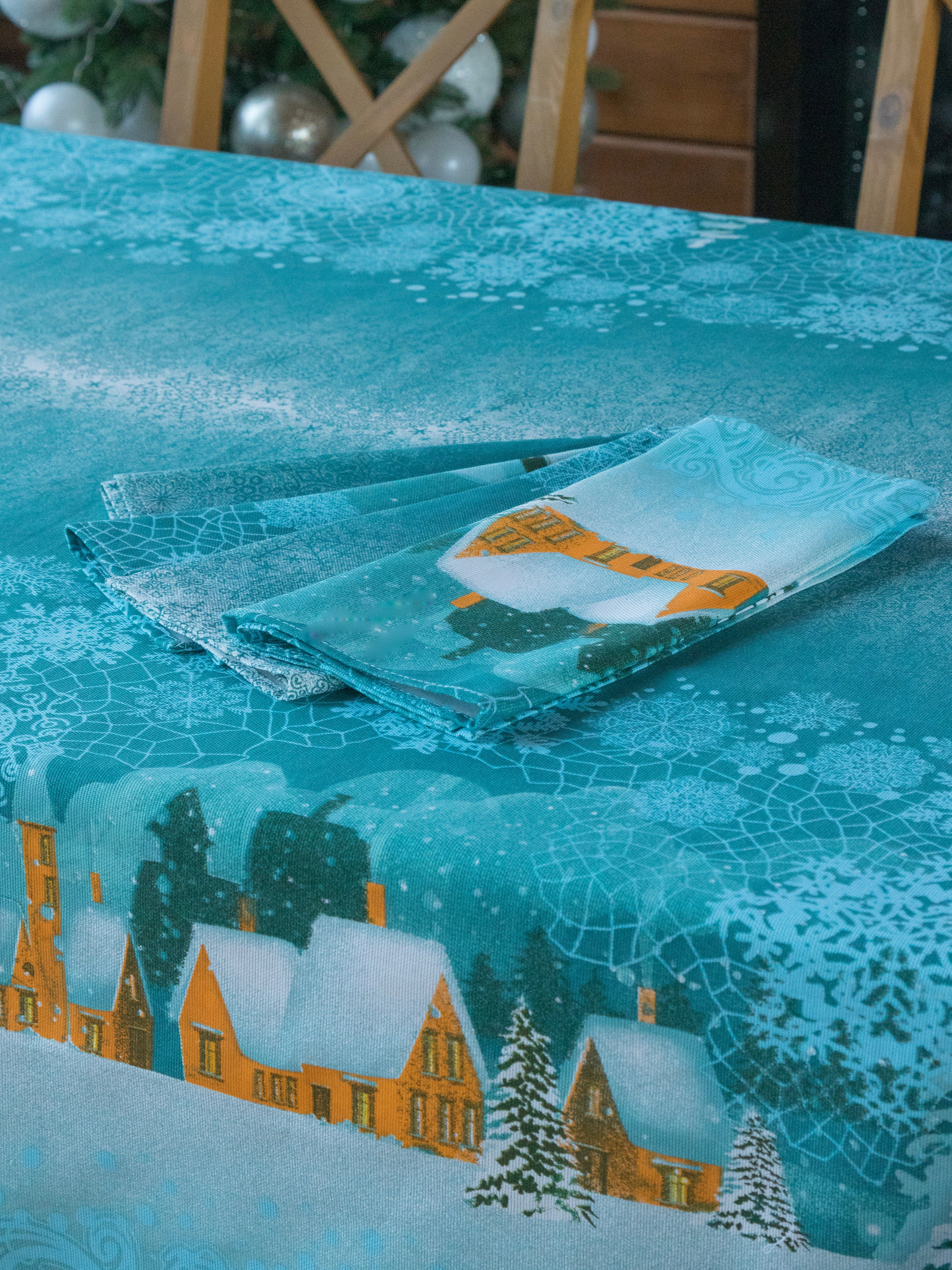 Скатерть новогодняя. Фотостудия для Wildberries Ozon