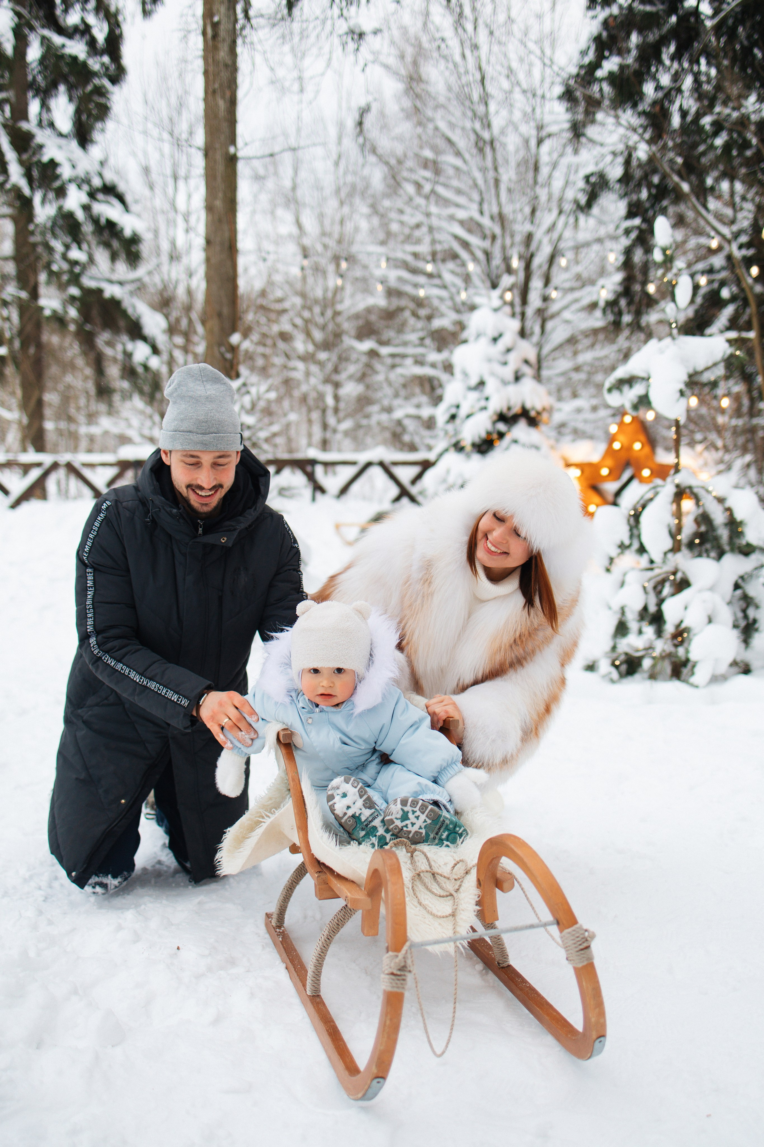 Ксения, Владимир, Леон, Шале в лесу. Семейный фотограф в Москве Марина Петра