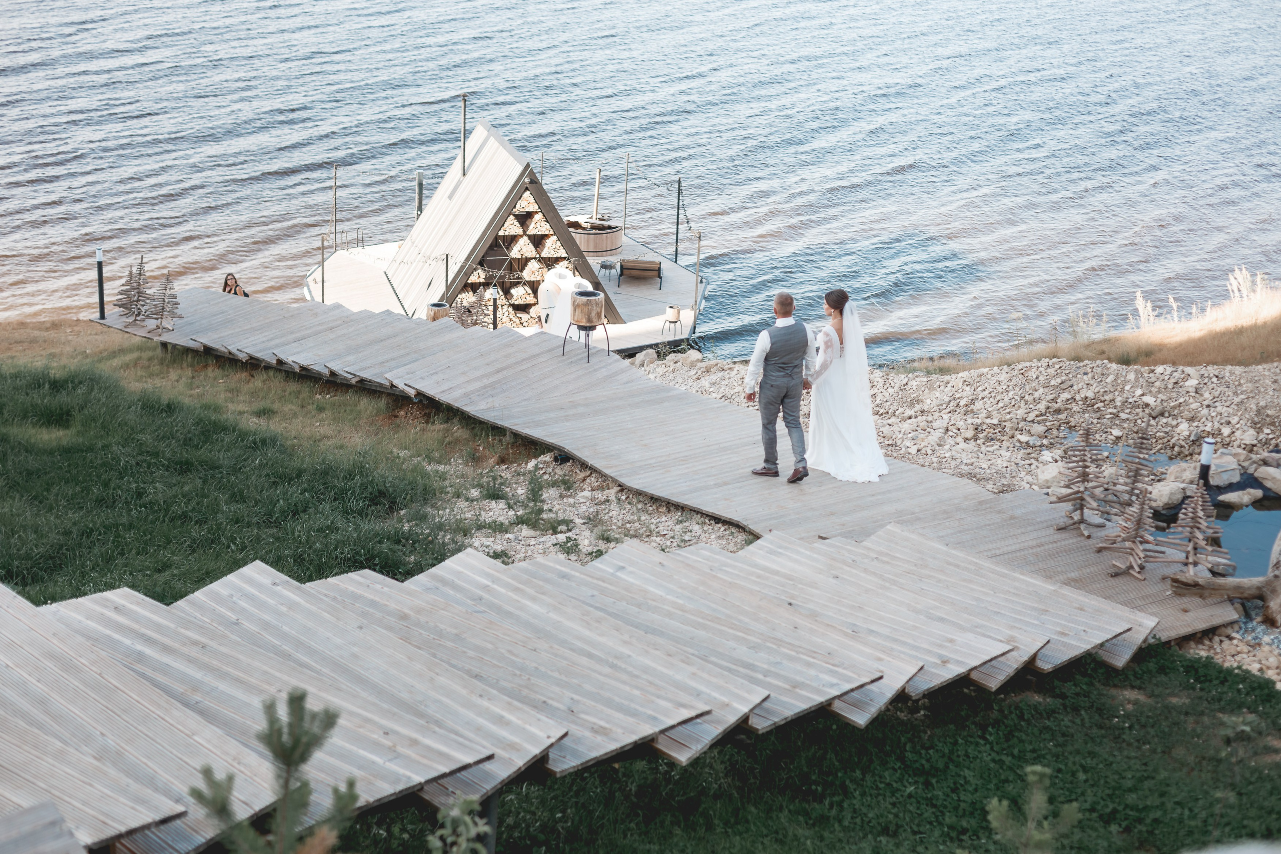Свадьба на берегу Волги. Фотограф Ильхам Сибгатуллин Казань