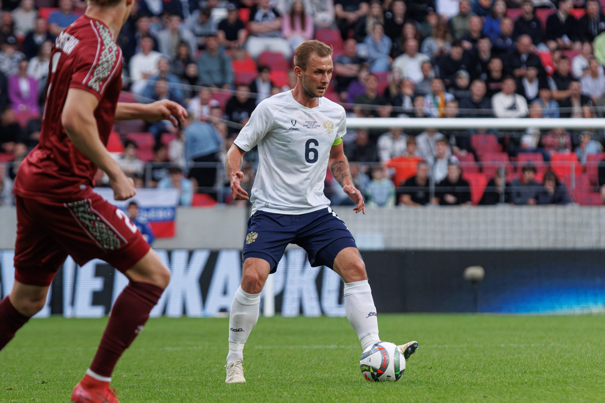 Товарищеский матч Россия — Беларусь. Спортивный фотограф Вадим Добедченков
