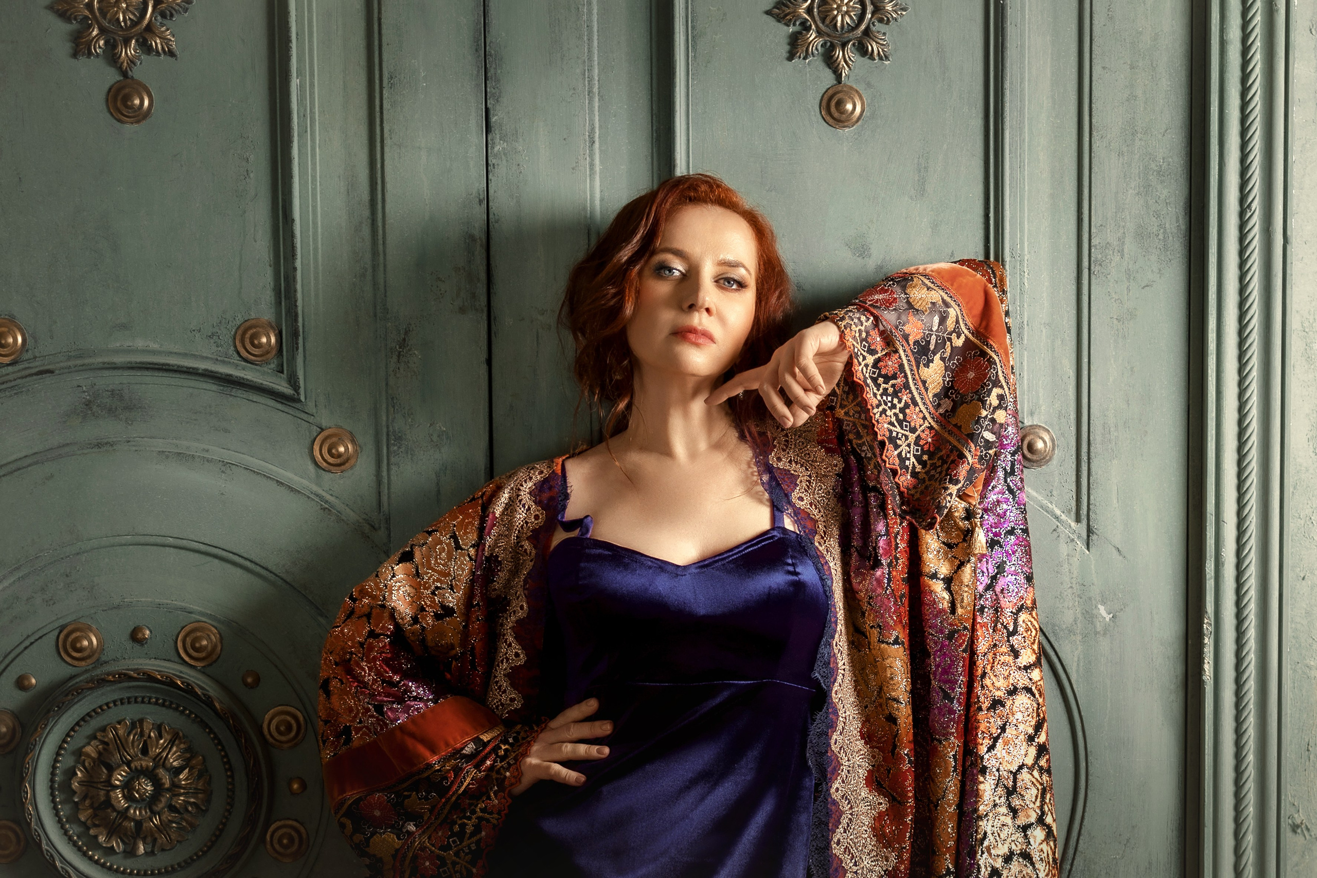 Студийная женская фотосессия стилизация арт-нуво косплей. Фотограф в Москве Мухина Ирина