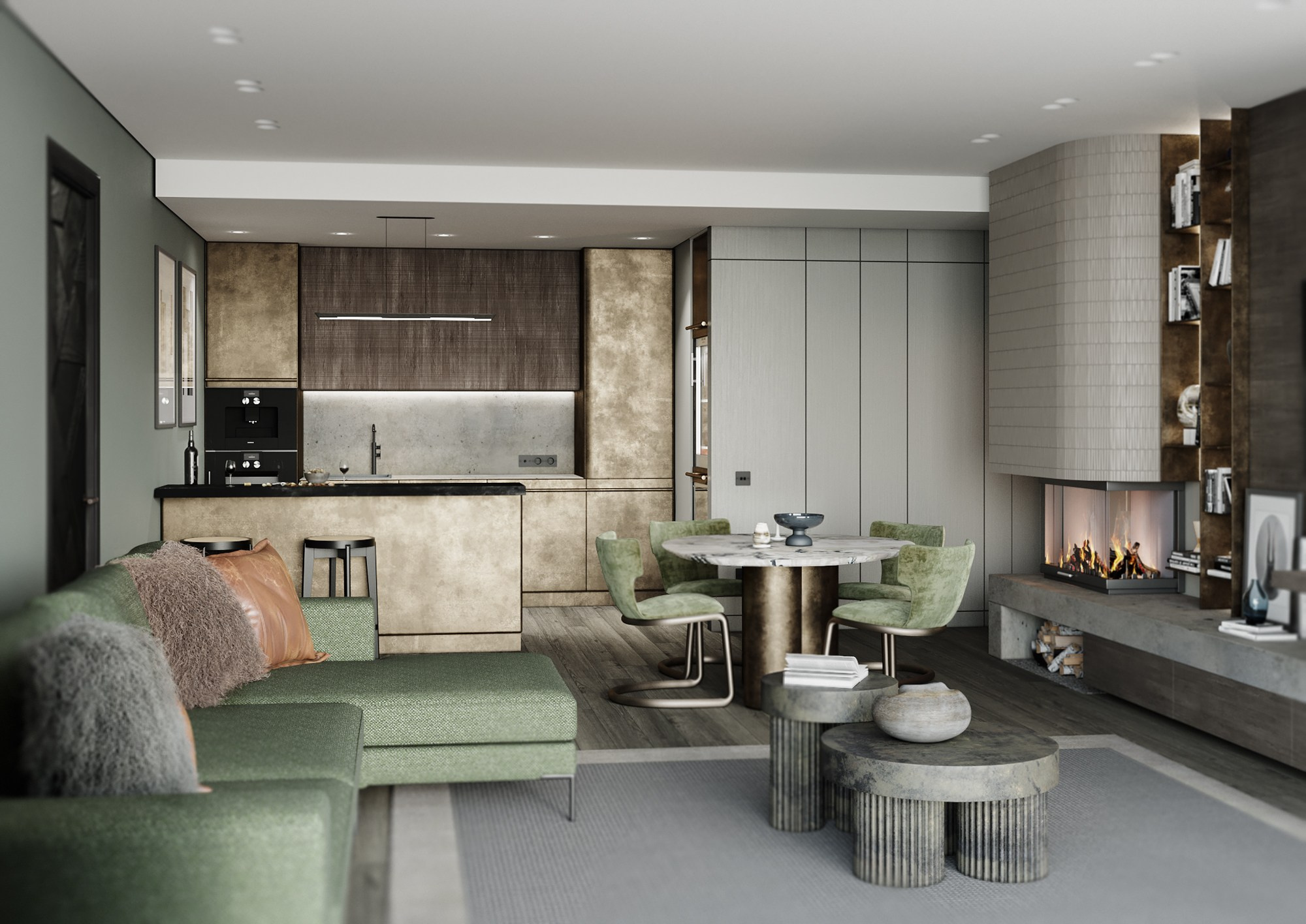 Park Residences. Дизайн Марина Павлюченкова. 3D визуализатор интерьеров Ксения Жарко