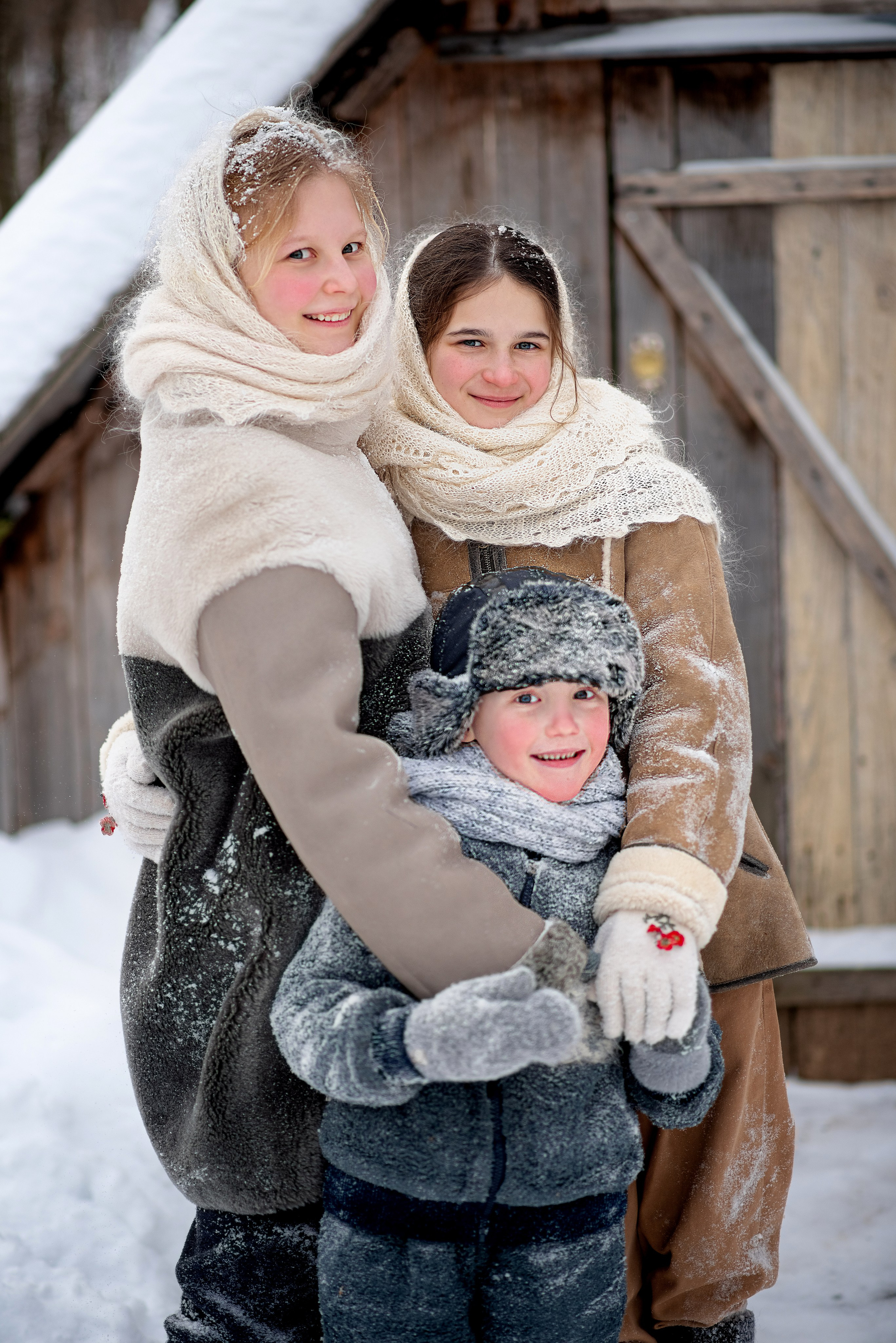 Тематическая семейная фотосессия в деревне. Семейный и детский фотограф в Туле Светлана Воронкова