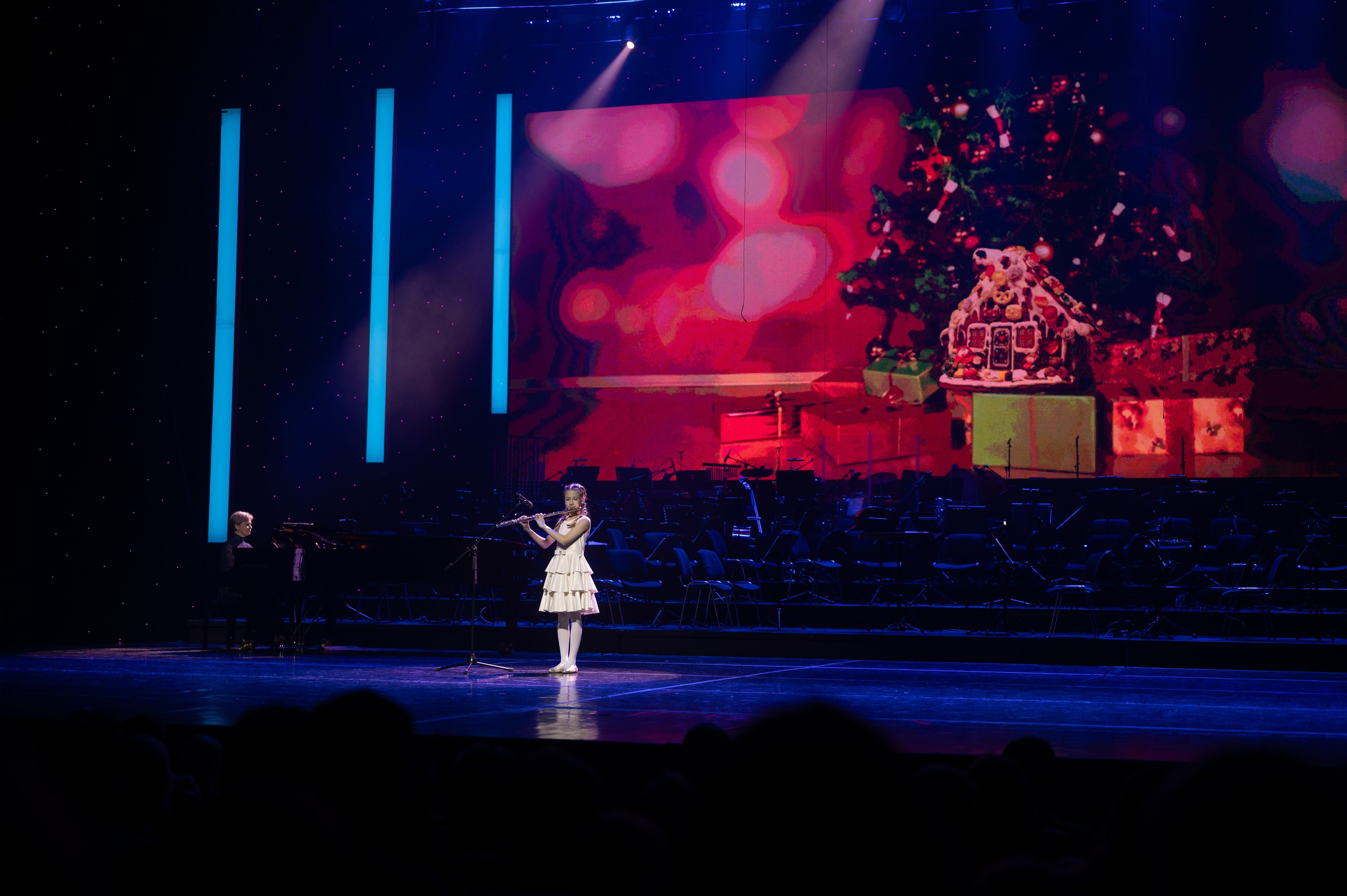 Отчетный концерт ДШИ «Гармония» «Зимняя гармония». Фотограф новорожденных, семейный детский в Тюмени Татьяна Морозова