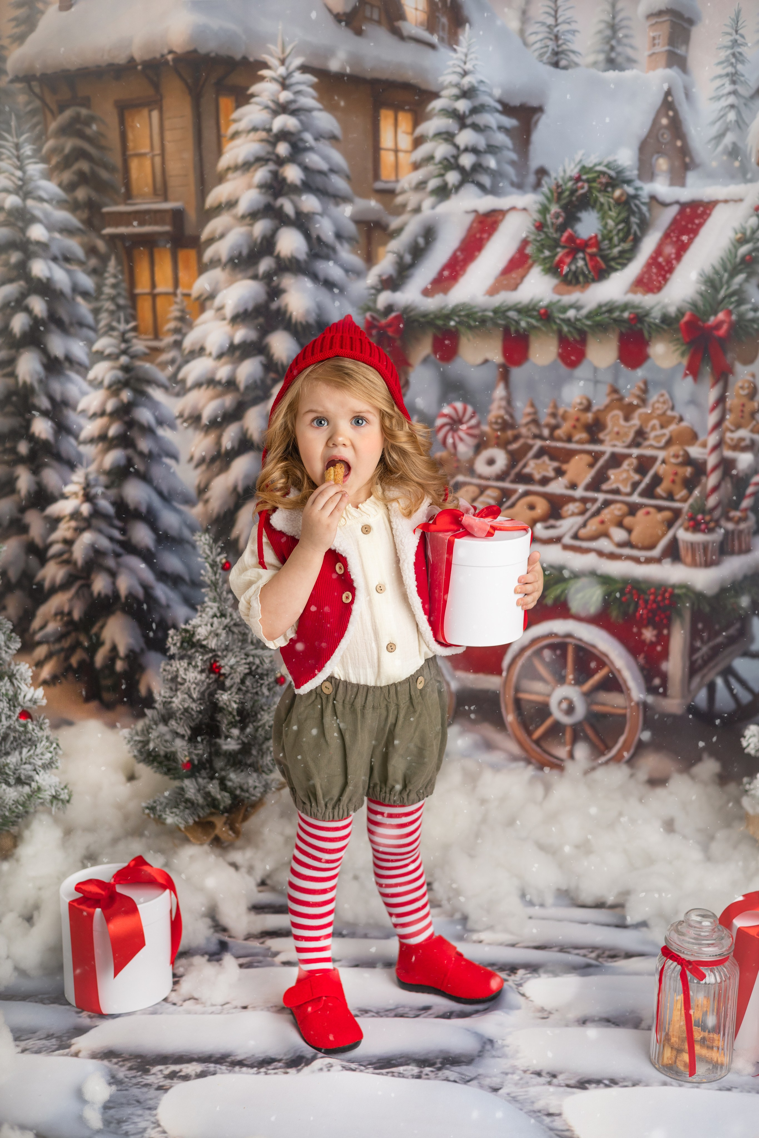 «Новогодний гномик». «Вкадре» — фотосессия новорожденных Тула | детский фотограф в Туле