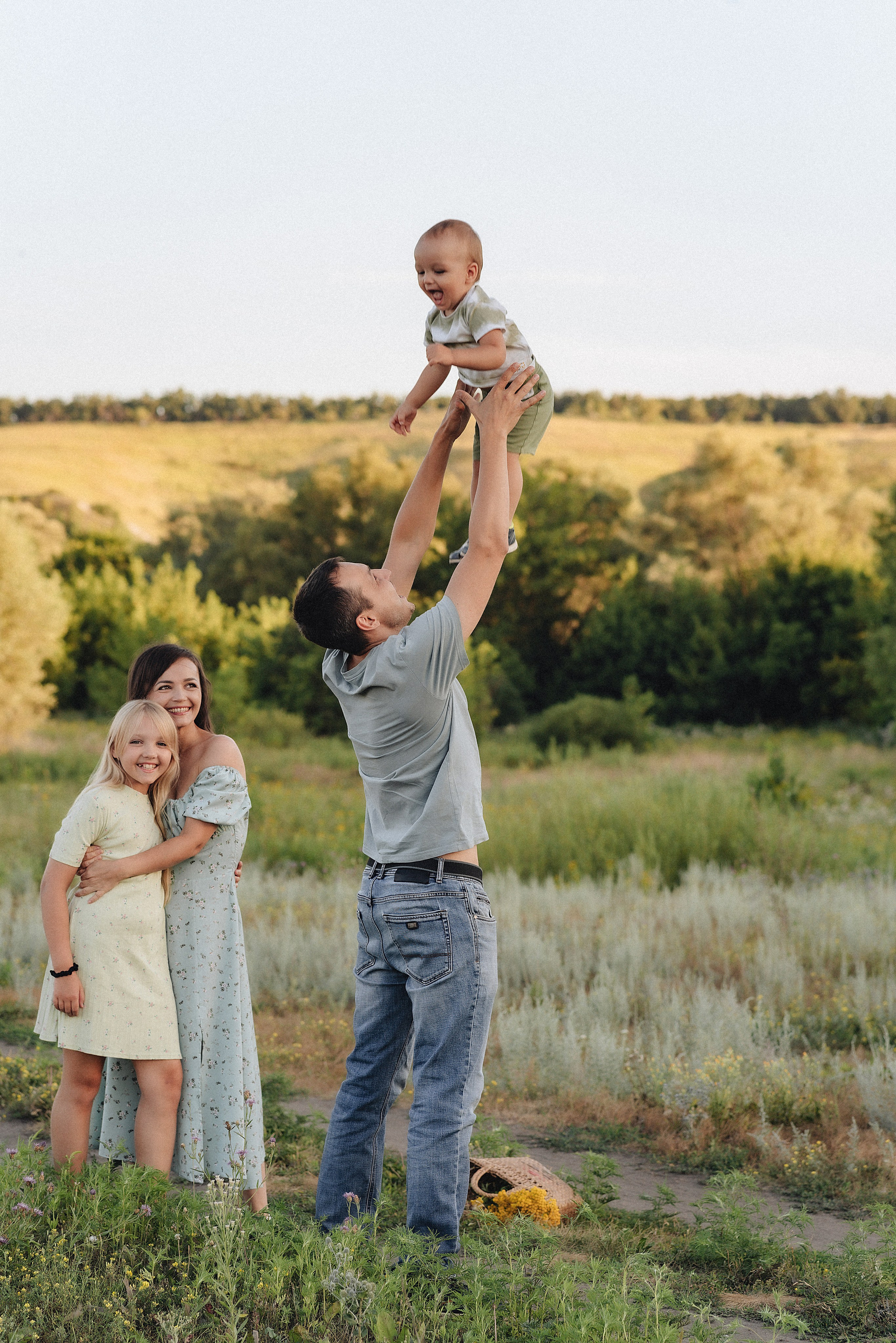 Семейная съемка на закате. Фотограф Карина Шмулёва. Воронеж и область