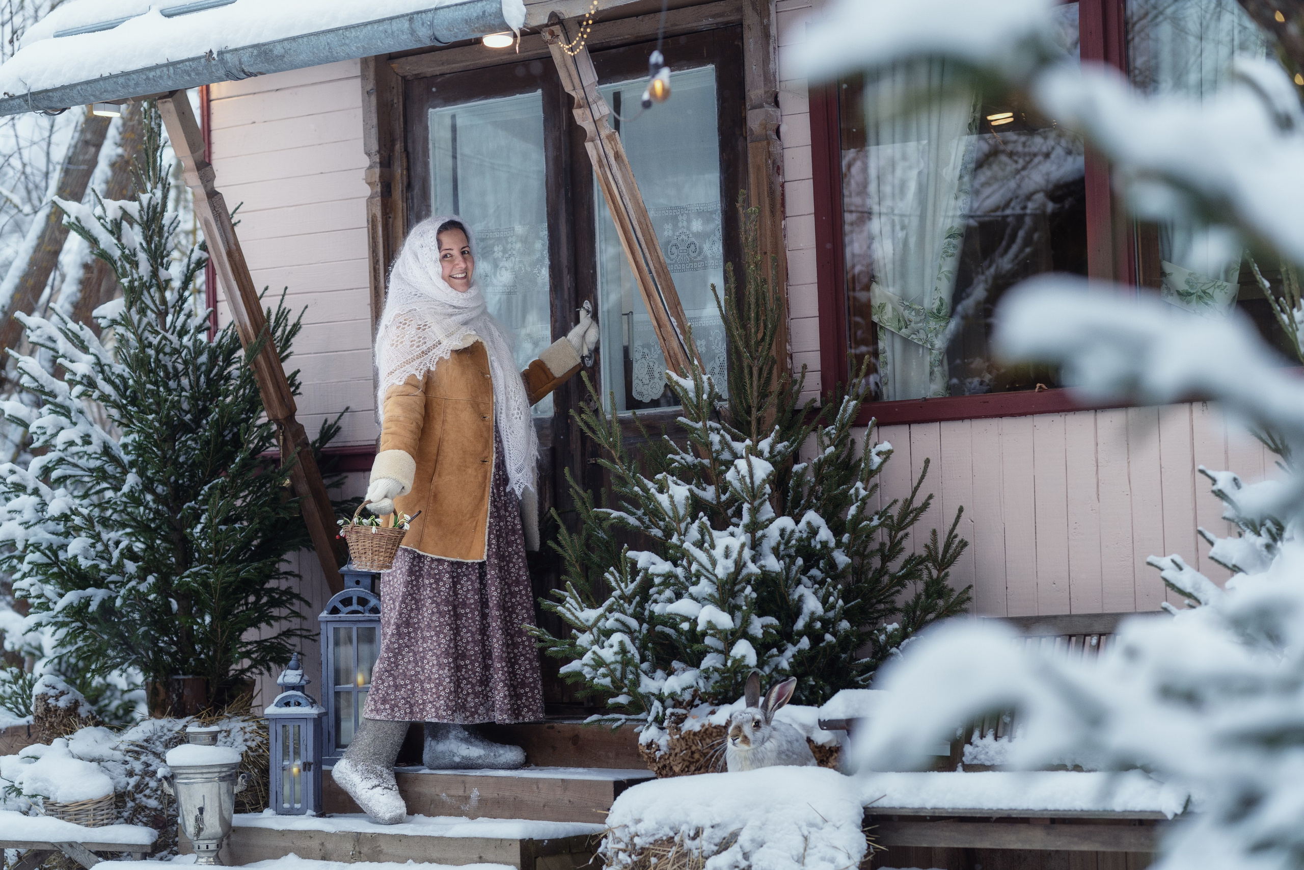 12 месяцев — зимняя фотосессия в киностиле. Семейный фотограф Новая Рига (Звенигород, Истра) Евгения Литовченко