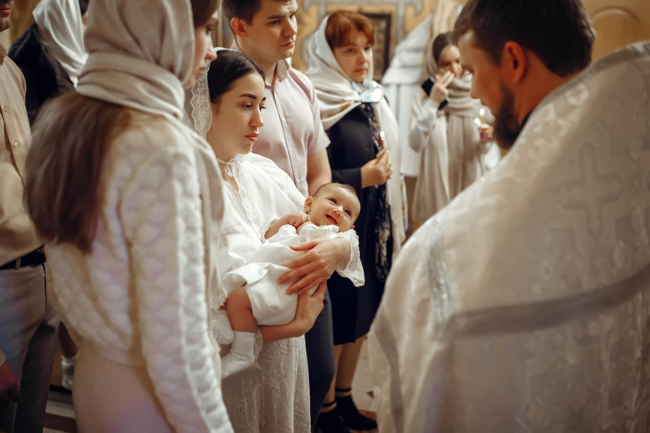 Крещение Василисы. Фотограф на Крещение, семейный фотограф в Москве