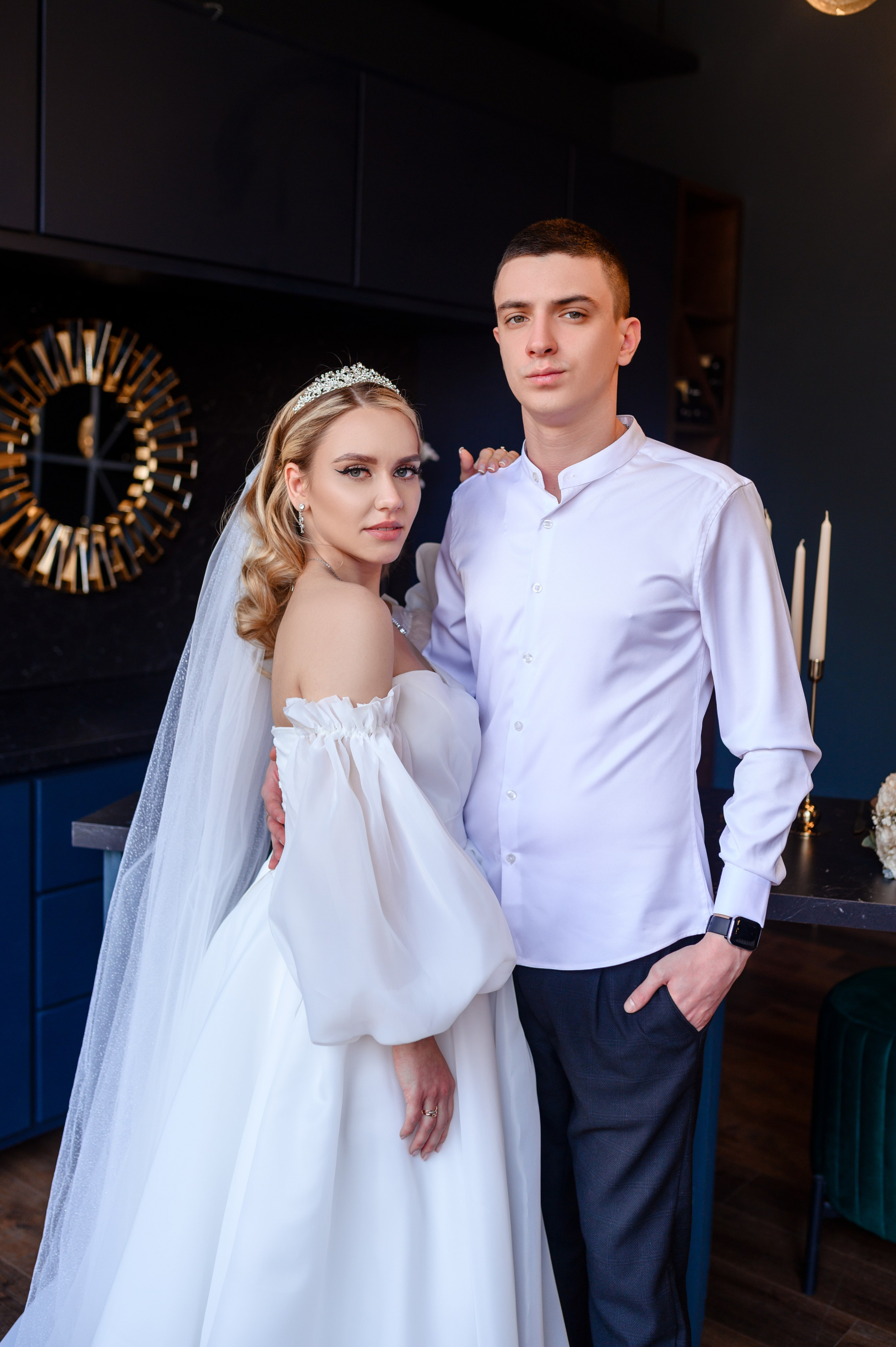 Свадебная фотосессия в фотостудии Аврора зал Эклипс. Семейный и свадебный фотограф в Донецке и Макеевке Дяченко Наталья