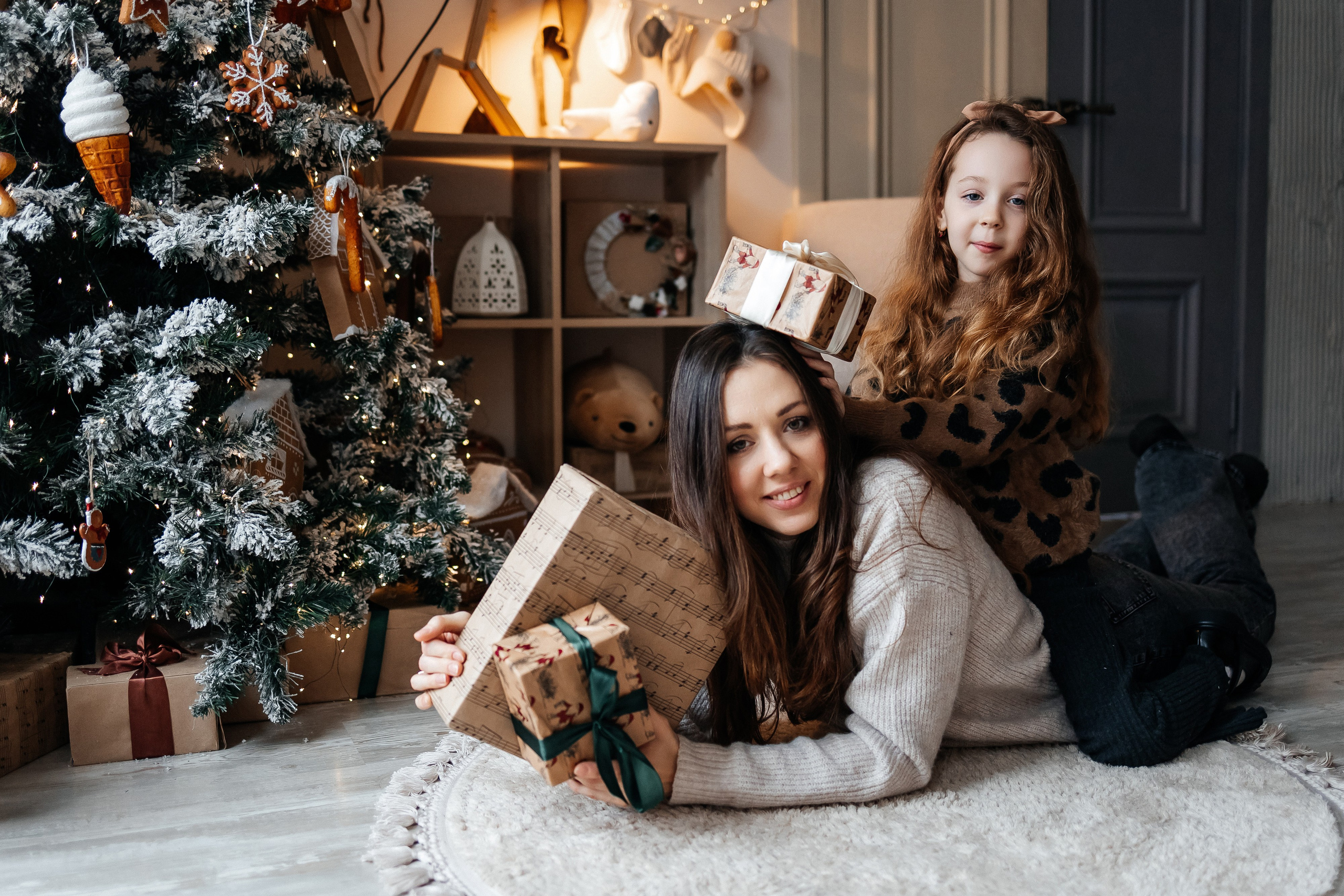 Семейная новогодняя съёмка в студии. Фотограф Иваново | Москва | Ирина Коптилина