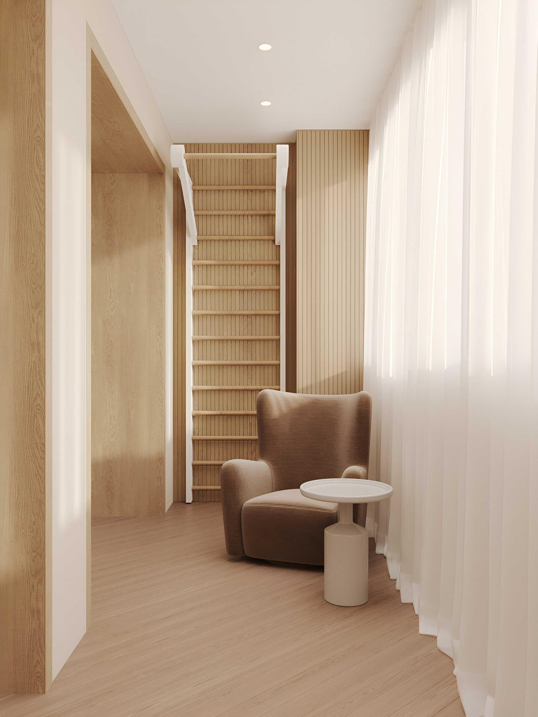 Спальня-кабинет. 3D Визуализация интерьеров жилых и коммерческих помещений