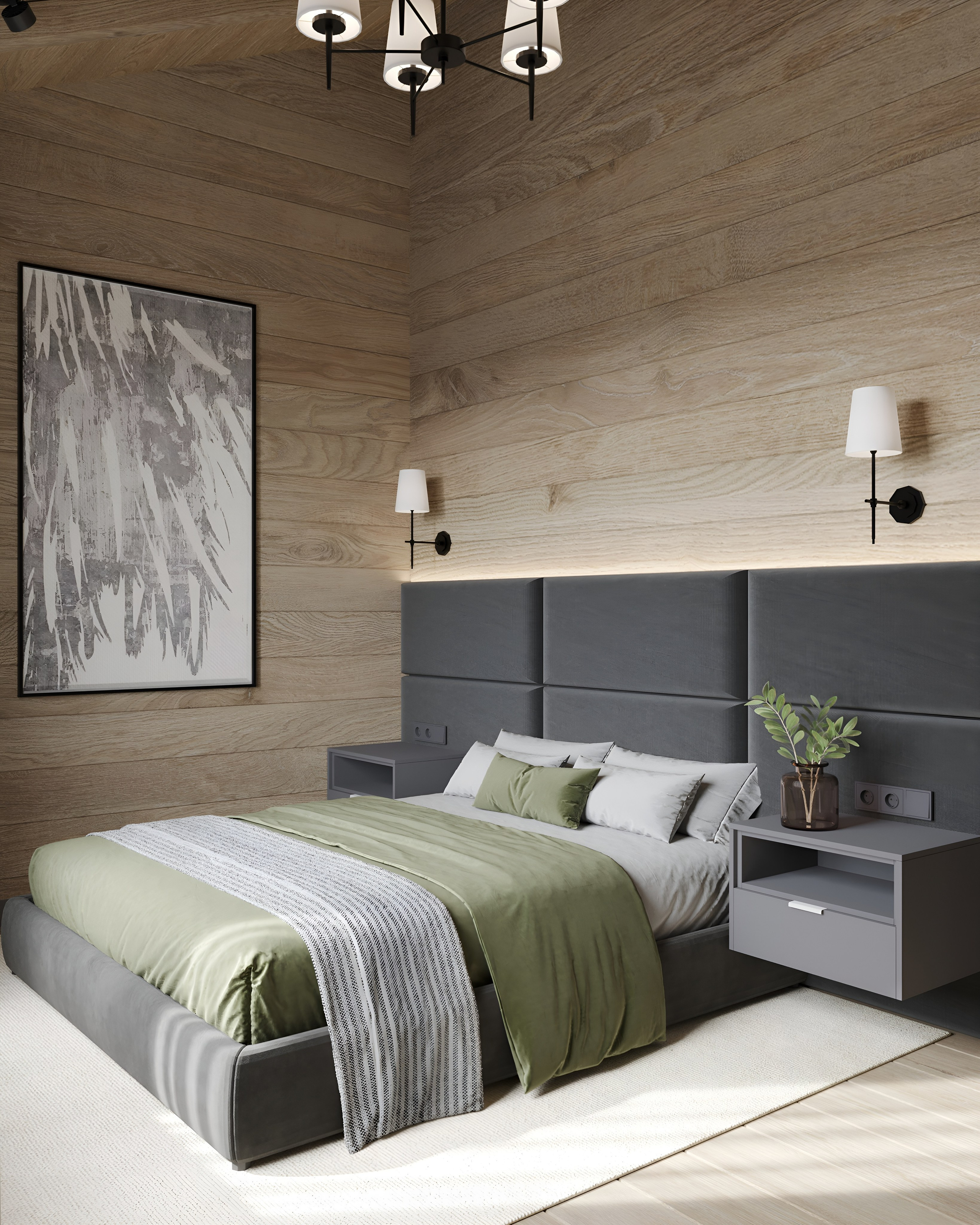 Вторая спальня. 3D Визуализация интерьеров жилых и коммерческих помещений