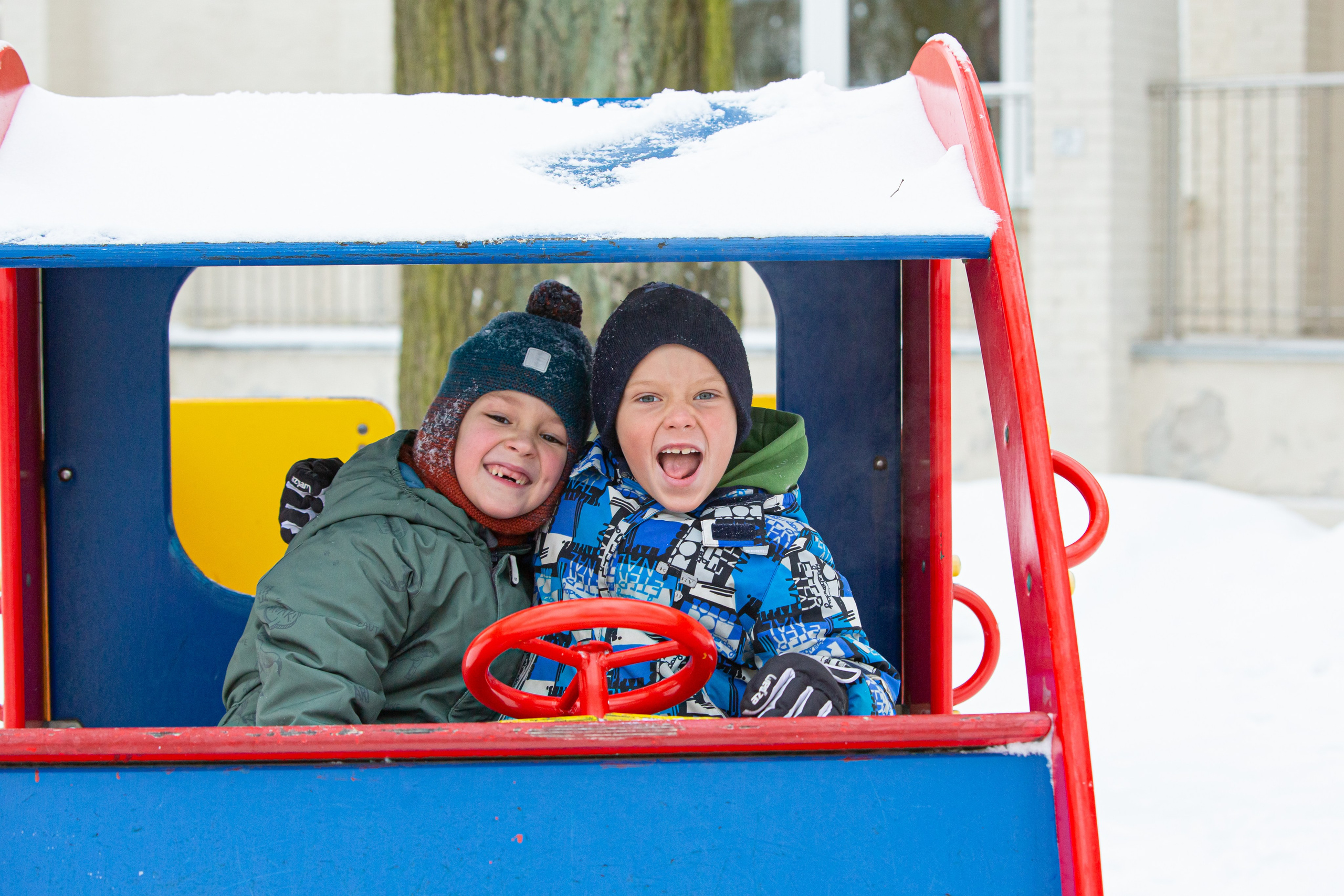 Зима в детском саду. Свадебный, семейный, детский фотограф в Санкт-Петербурге