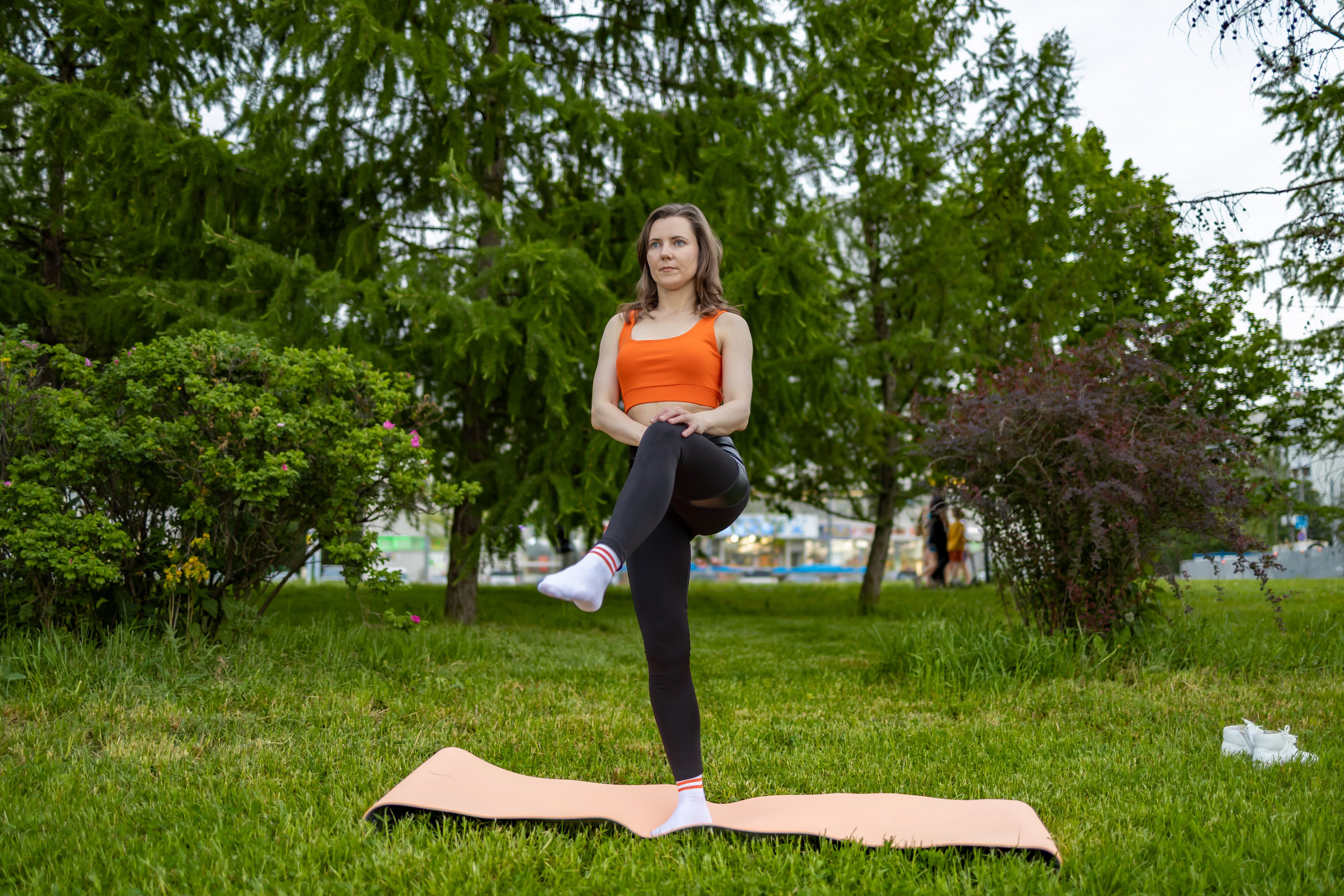 Спортивная фотосессия с хула хупом и йога, пилатес. Репортажный, семейный и студийный фотограф в Москве Демин Алексей