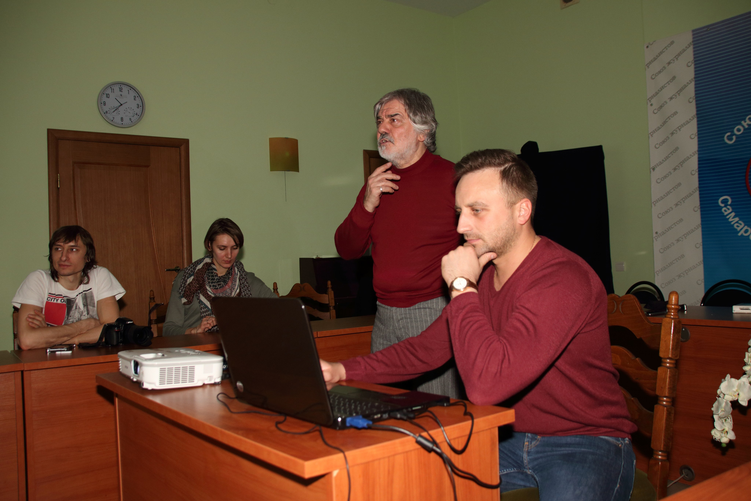 12.03.2018 Творческая встреча с В. Ю. Вяткиным. Фотообъединение Самарского областного отделения Союза журналистов России