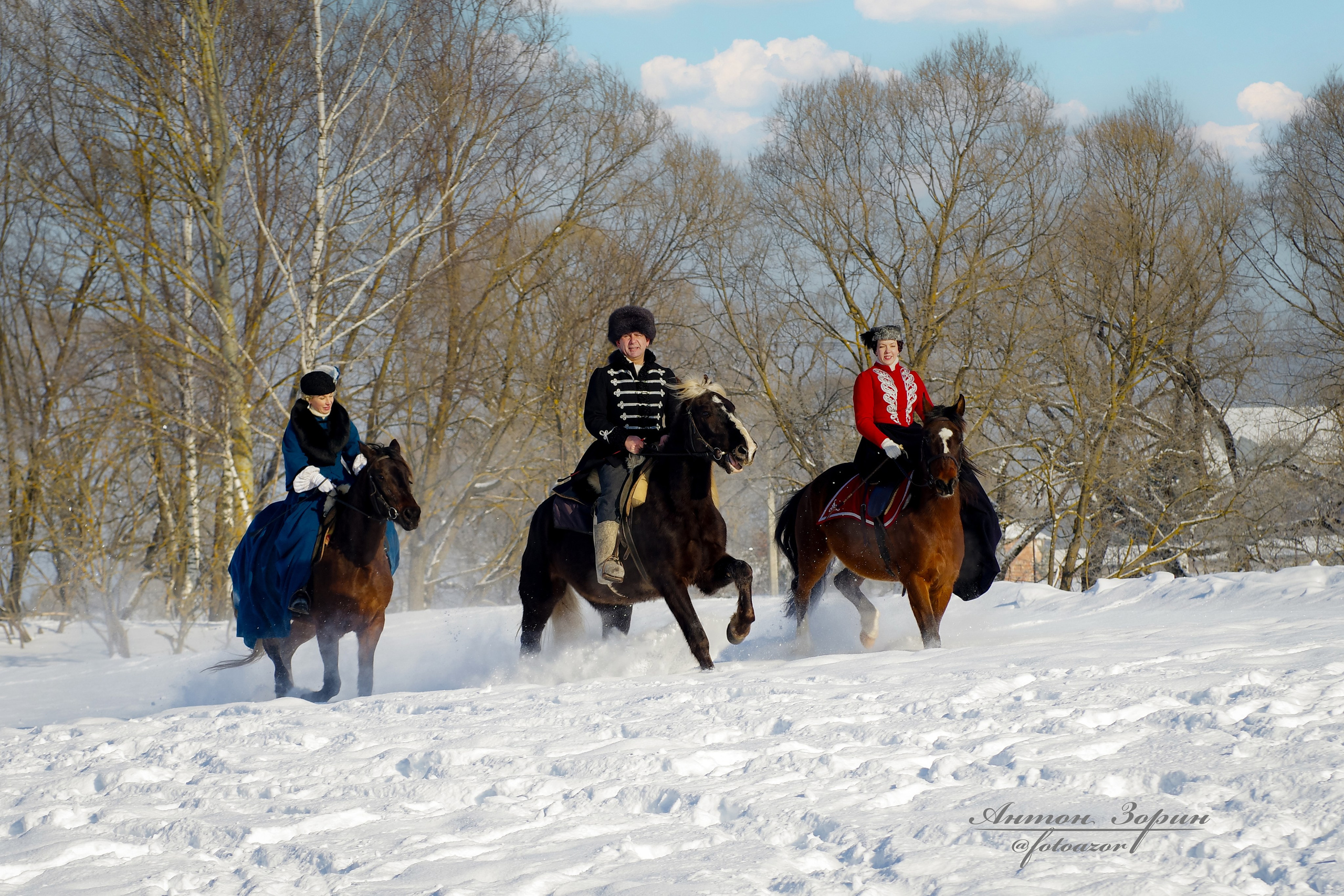 Конная охота. Семейный и детский фотограф Антон Зорин