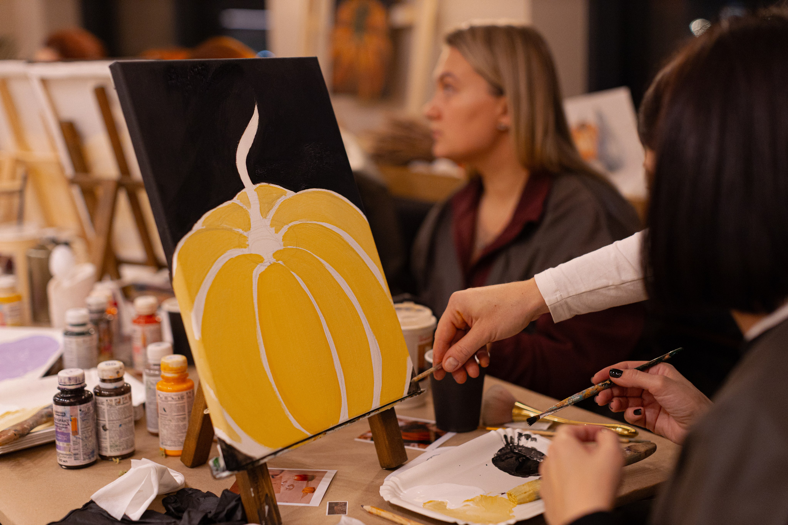 МК Тыква в кафе Здрасте. Анастасия Ракчеева Художник