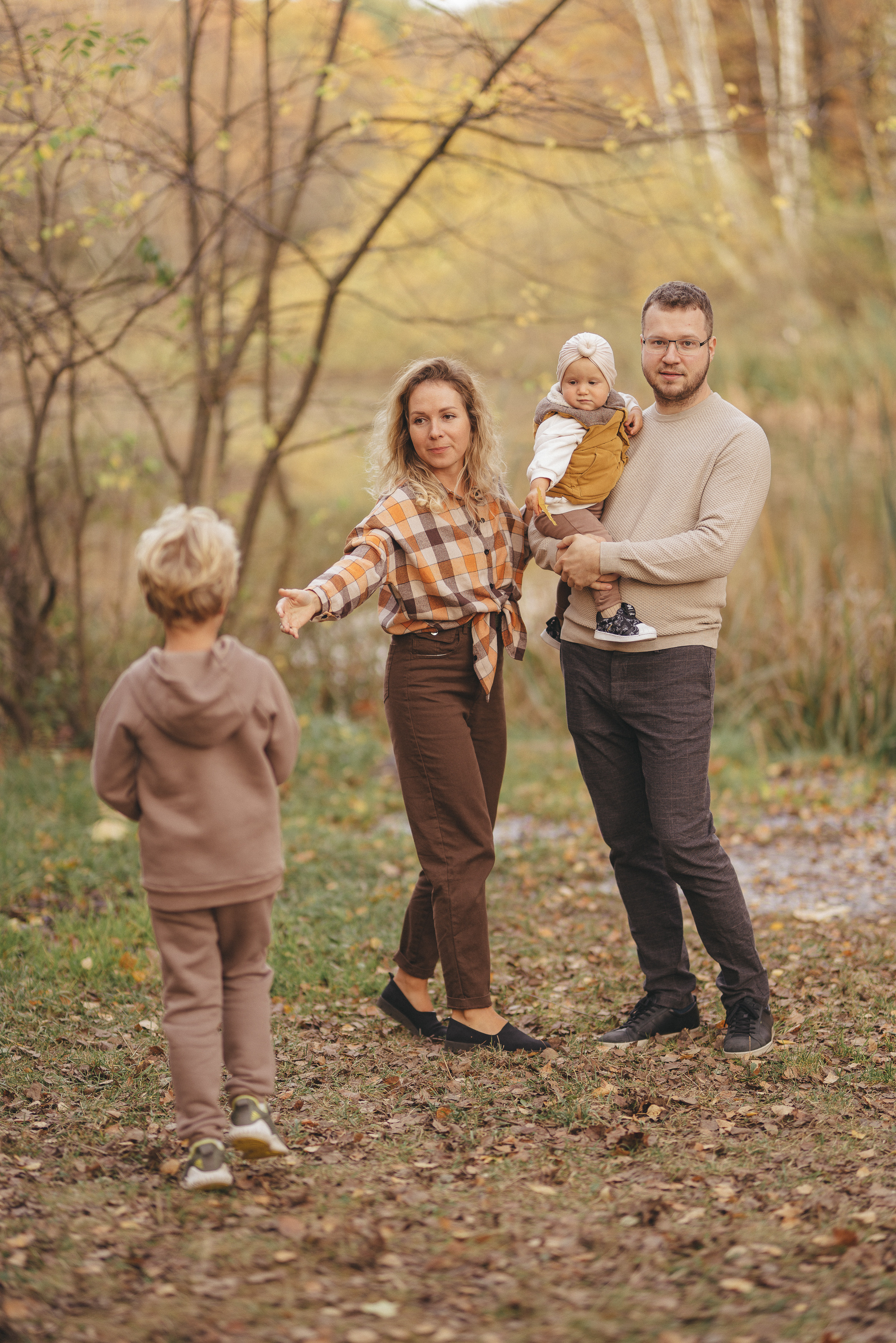 Осень в Ботаническом саду. Фотограф Москва Семейные фотосессии Детские фотосессии