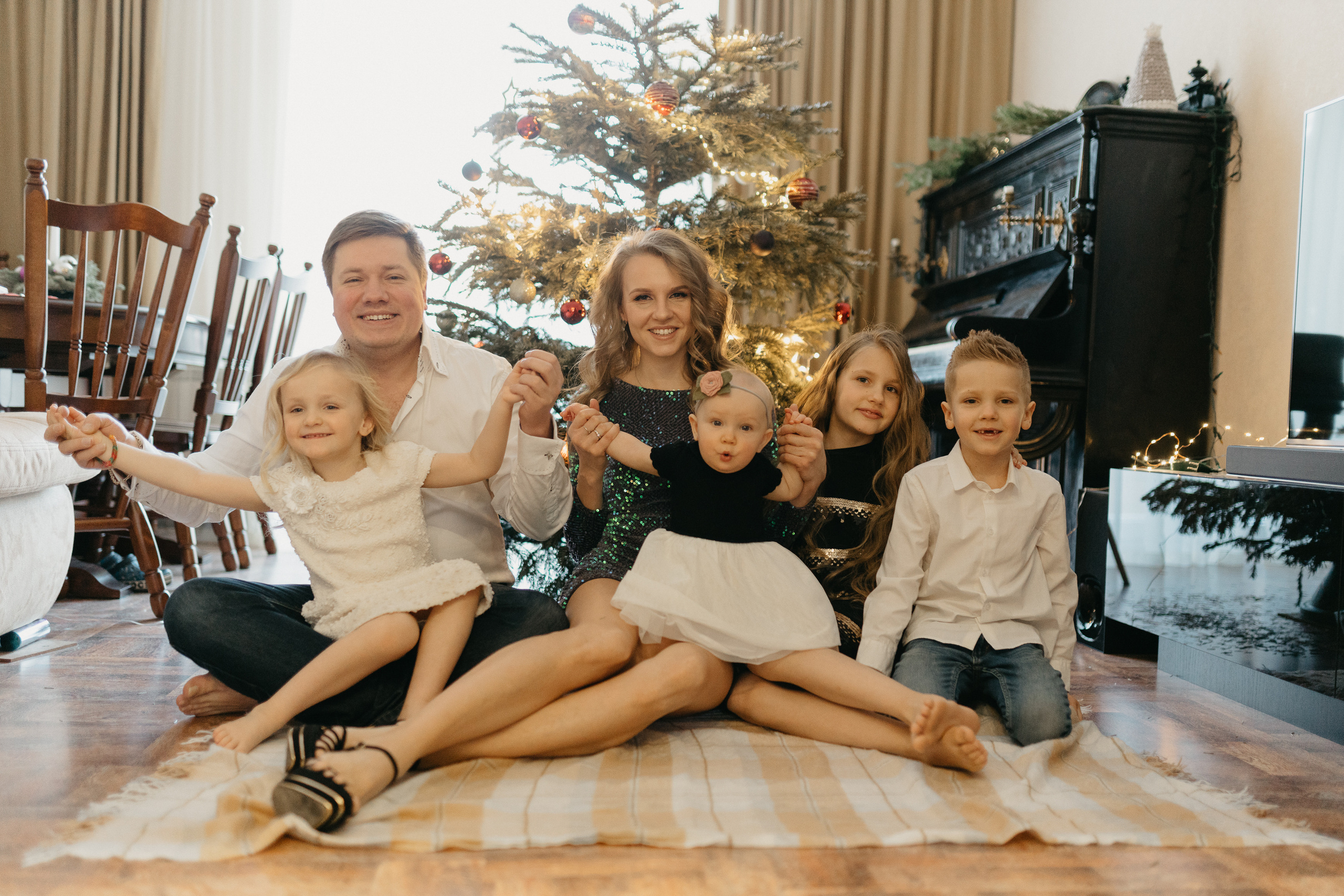 Новый год дома. Фотограф Москва Семейные фотосессии Детские фотосессии