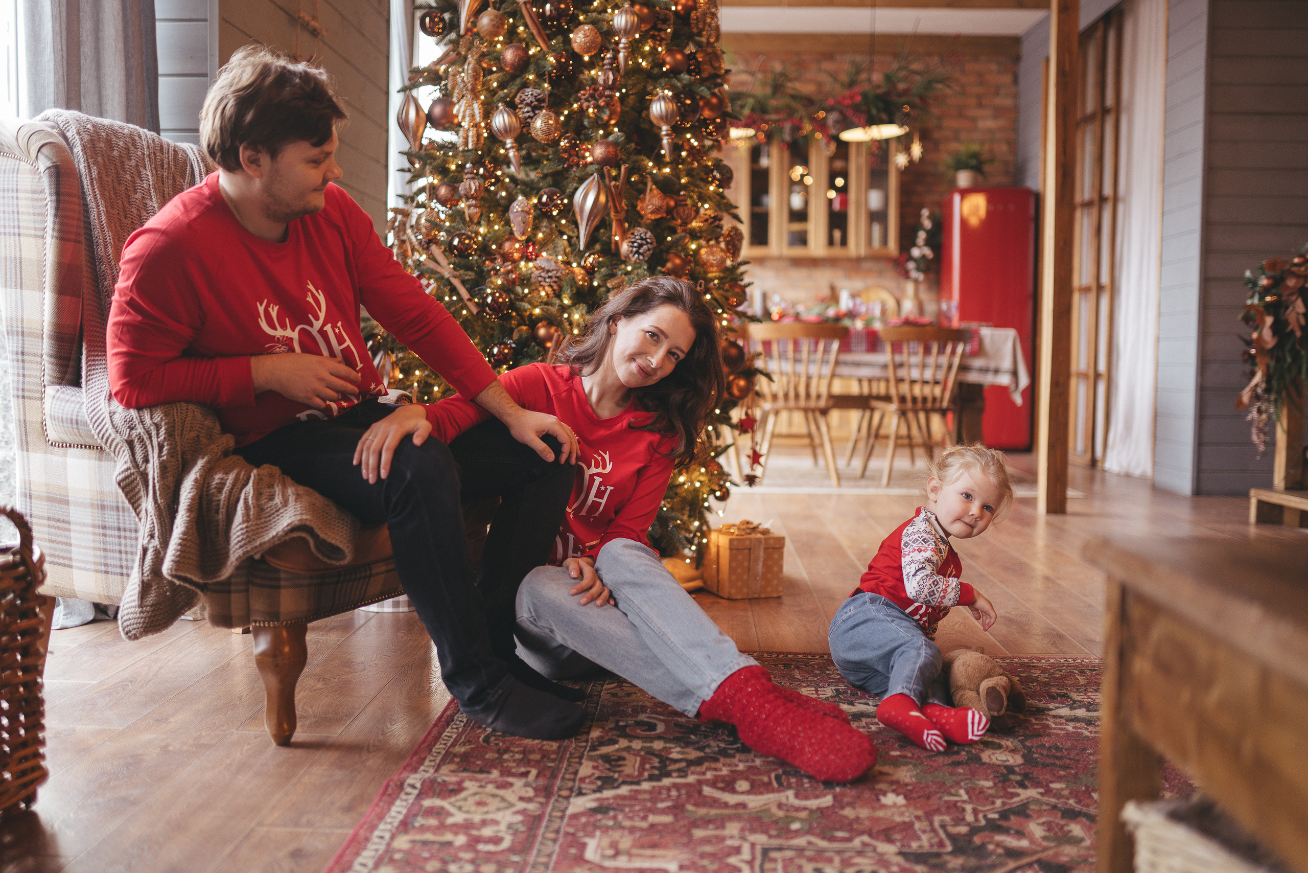 Новый год, шале. Фотограф Москва Семейные фотосессии Детские фотосессии