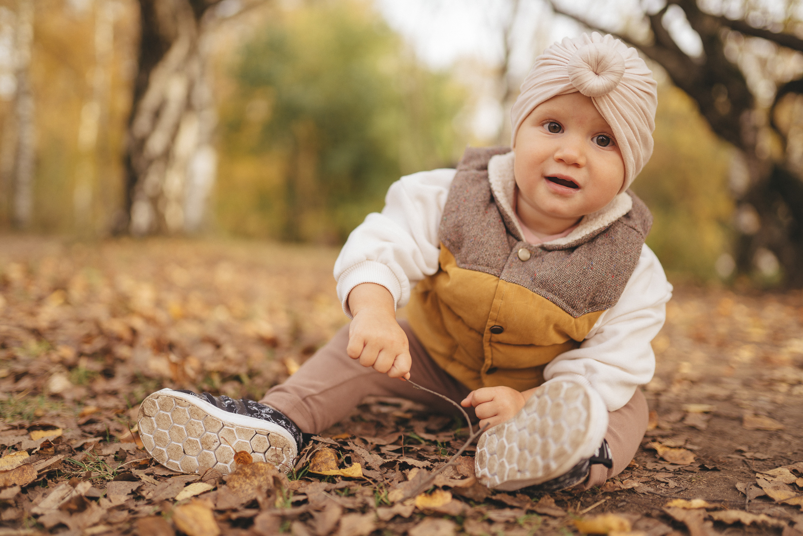 Осень в Ботаническом саду. Фотограф Москва Семейные фотосессии Детские фотосессии