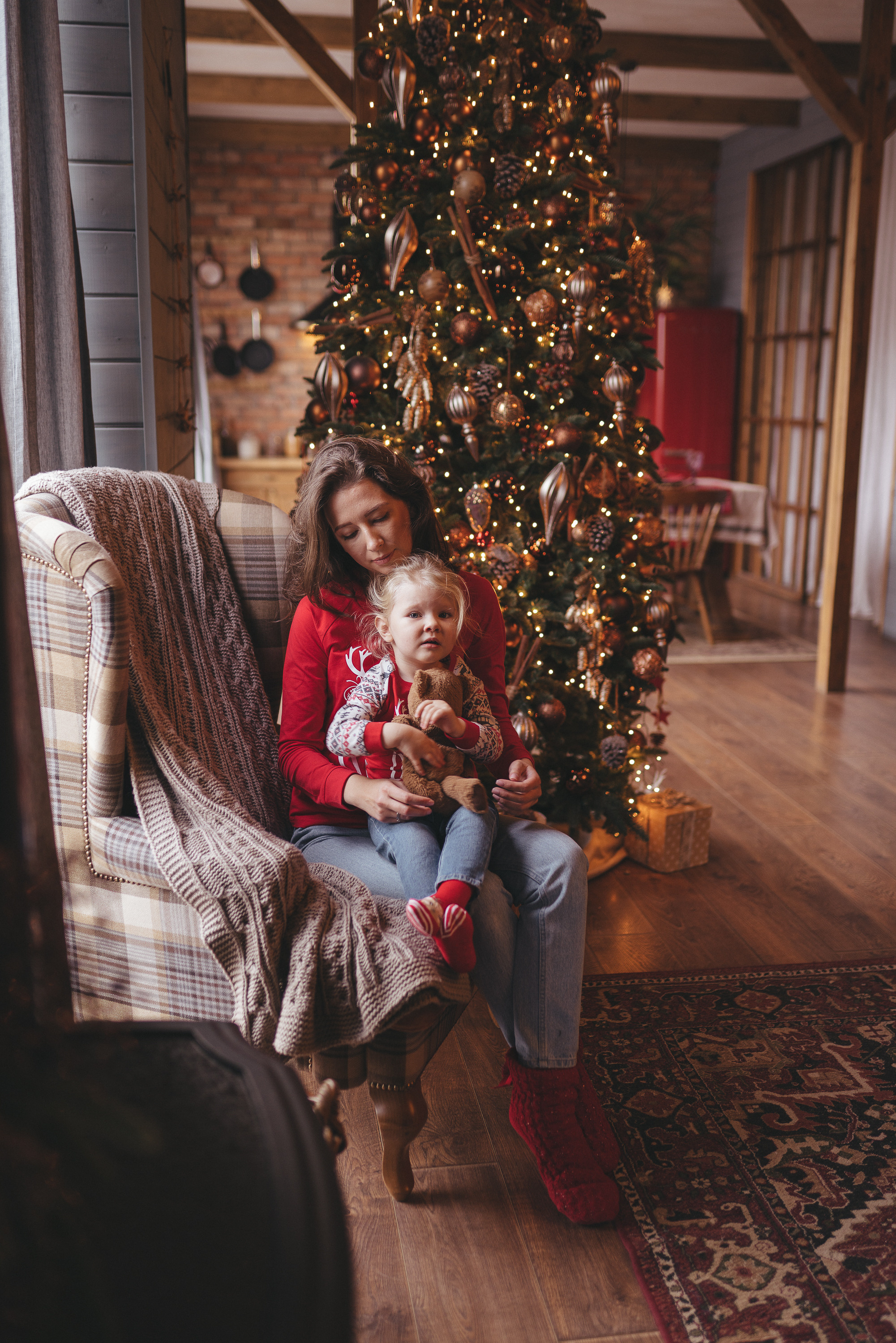 Новый год, шале. Фотограф Москва Семейные фотосессии Детские фотосессии