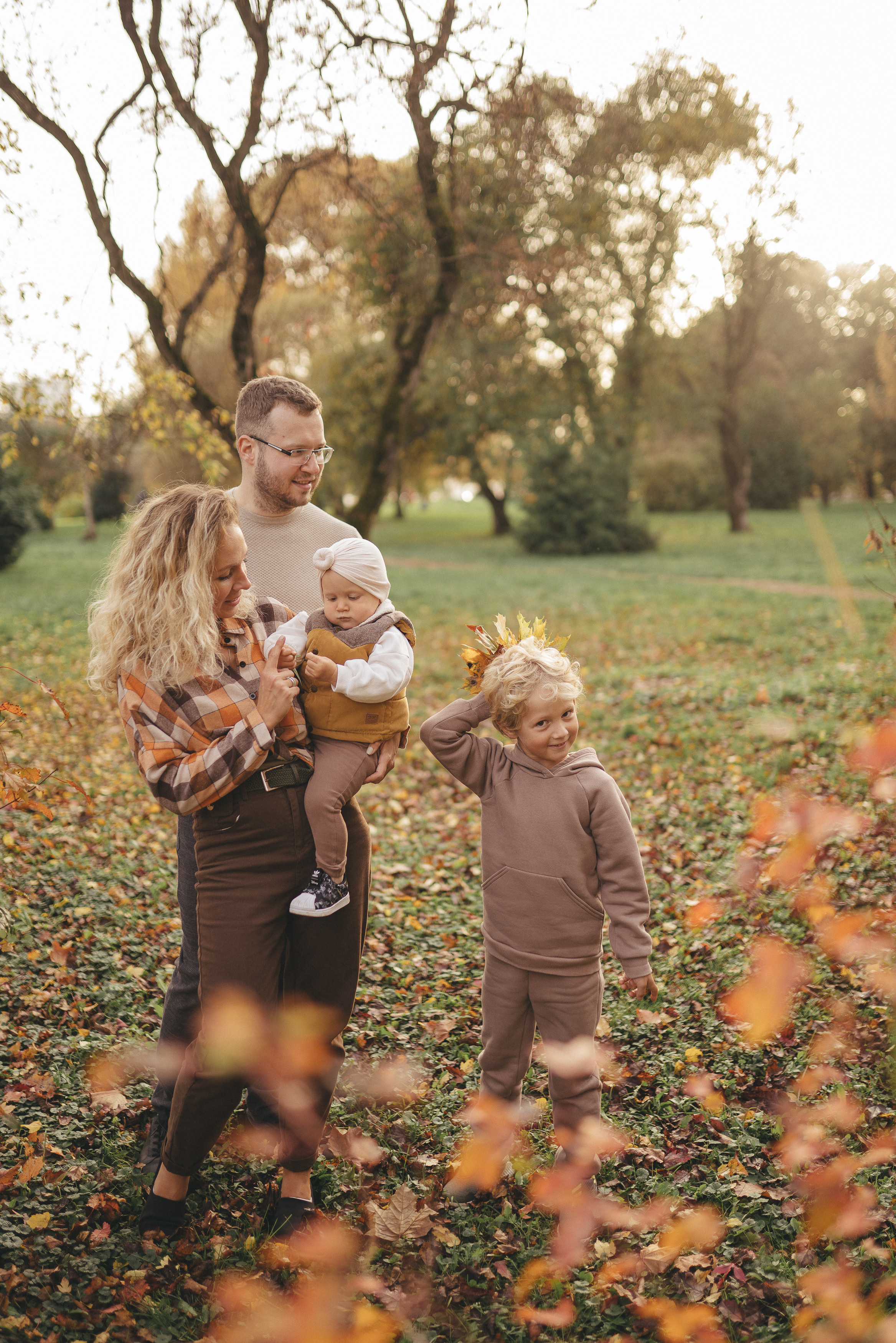 Осень в Ботаническом саду. Фотограф Москва Семейные фотосессии Детские фотосессии