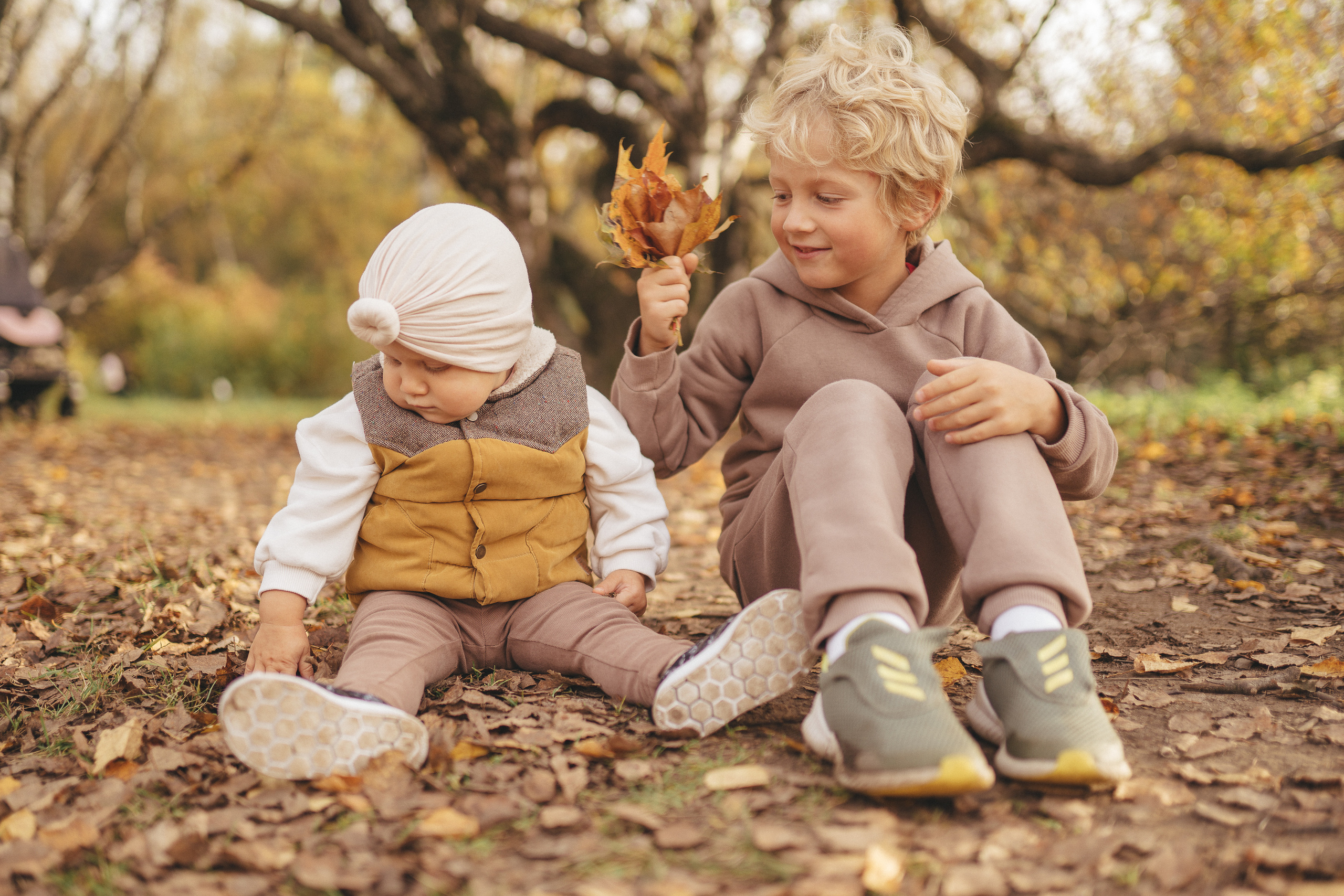 Осень в Ботаническом саду. Фотограф Москва Семейные фотосессии Детские фотосессии
