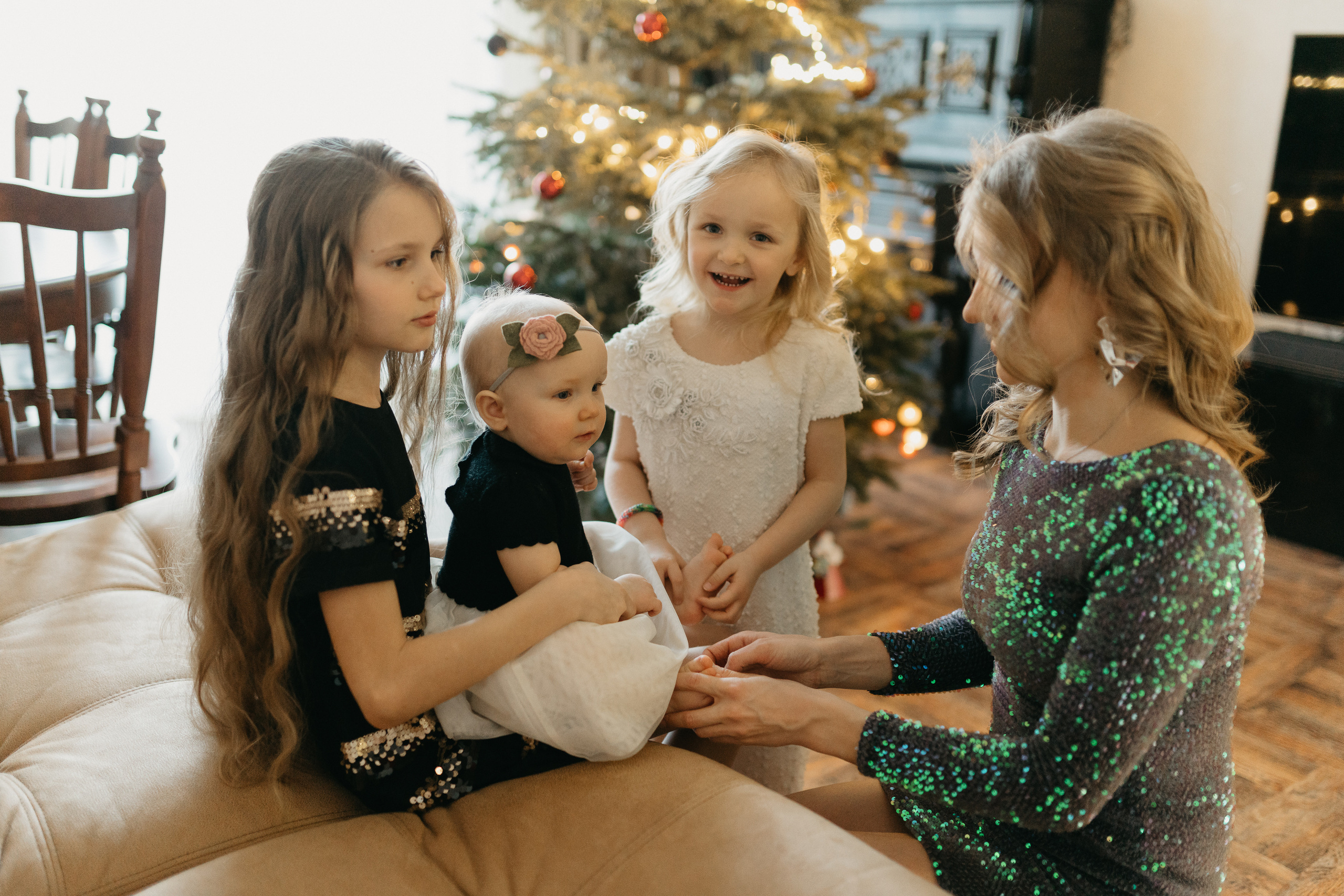 Новый год дома. Фотограф Москва Семейные фотосессии Детские фотосессии