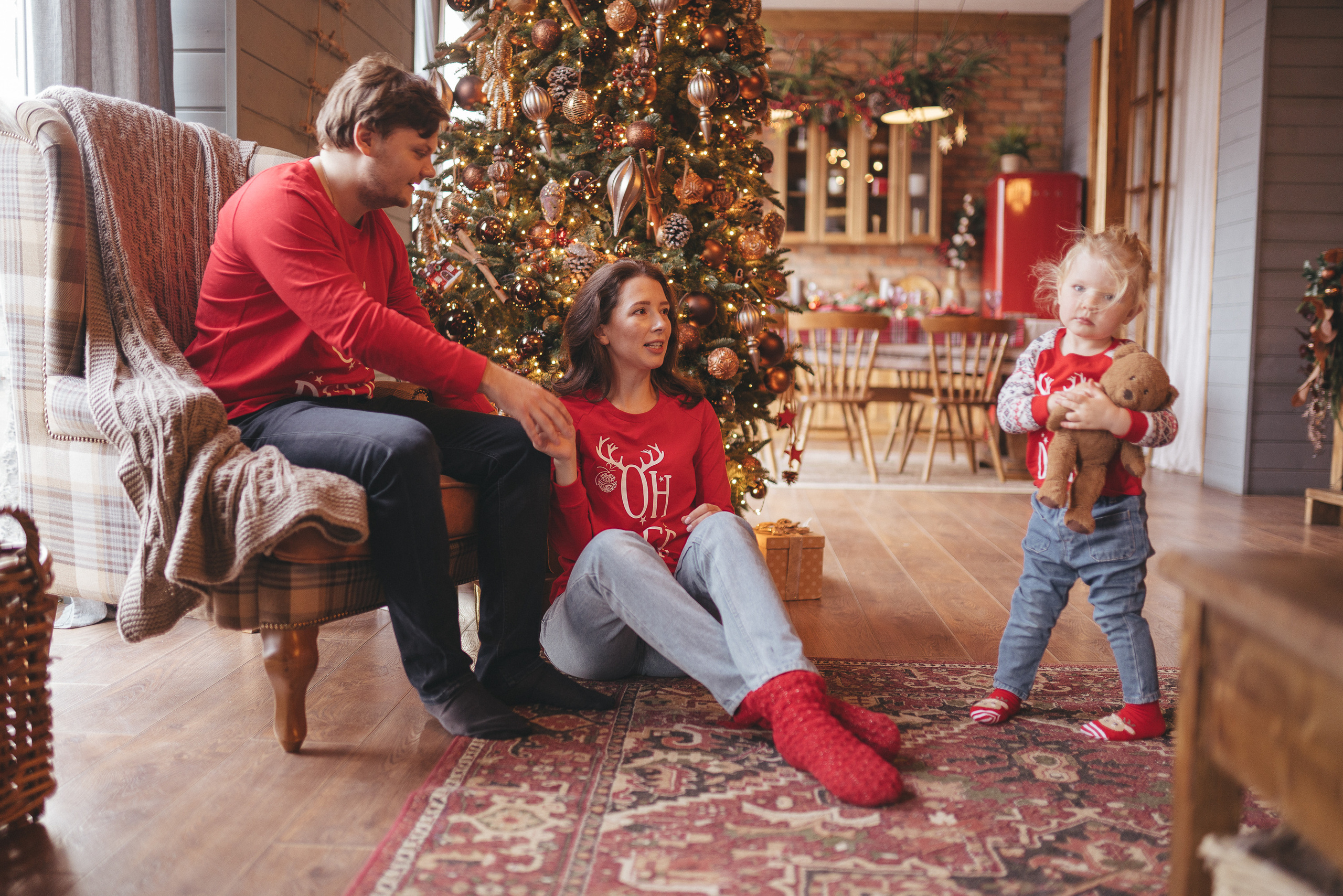 Новый год, шале. Фотограф Москва Семейные фотосессии Детские фотосессии