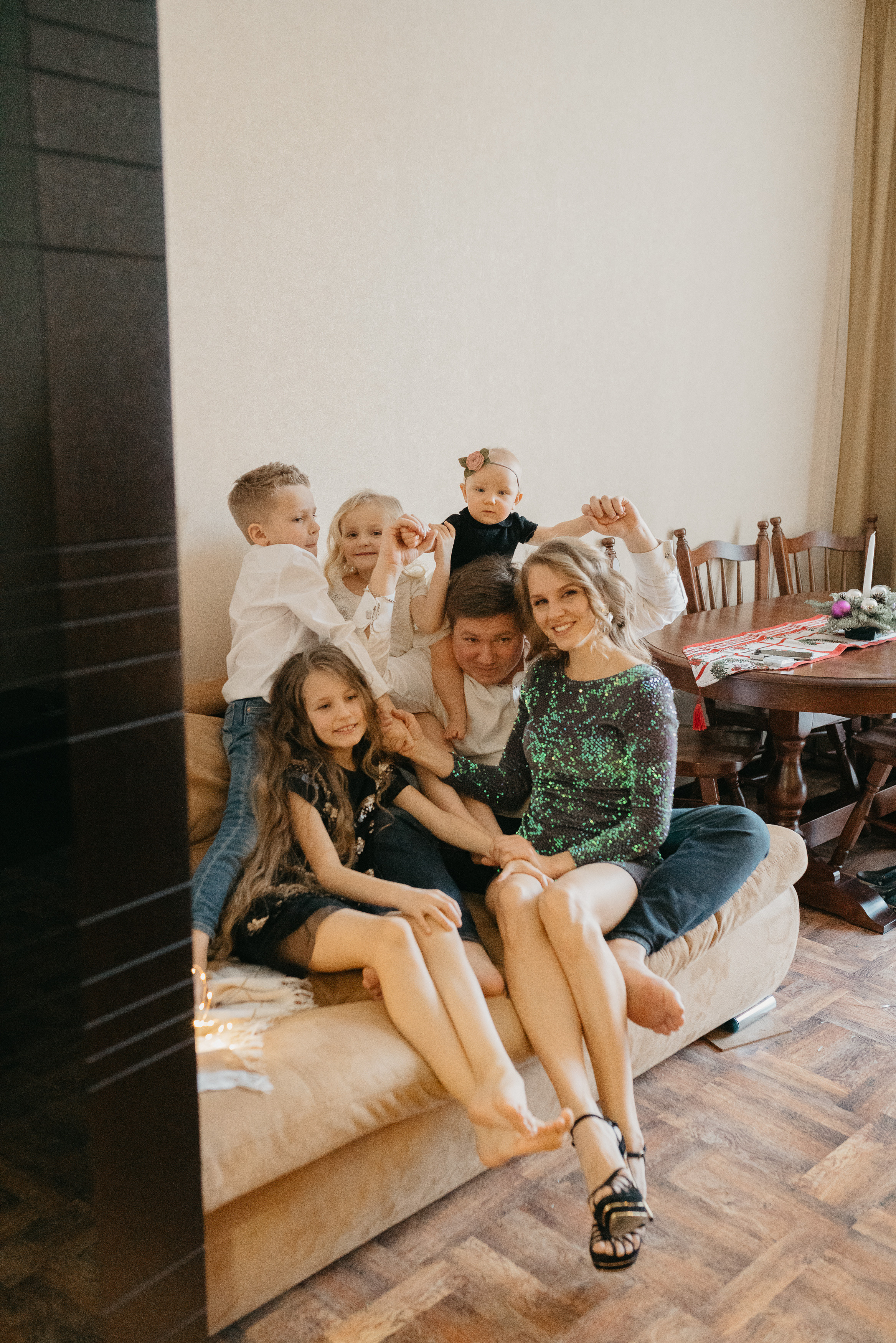 Новый год дома. Фотограф Москва Семейные фотосессии Детские фотосессии