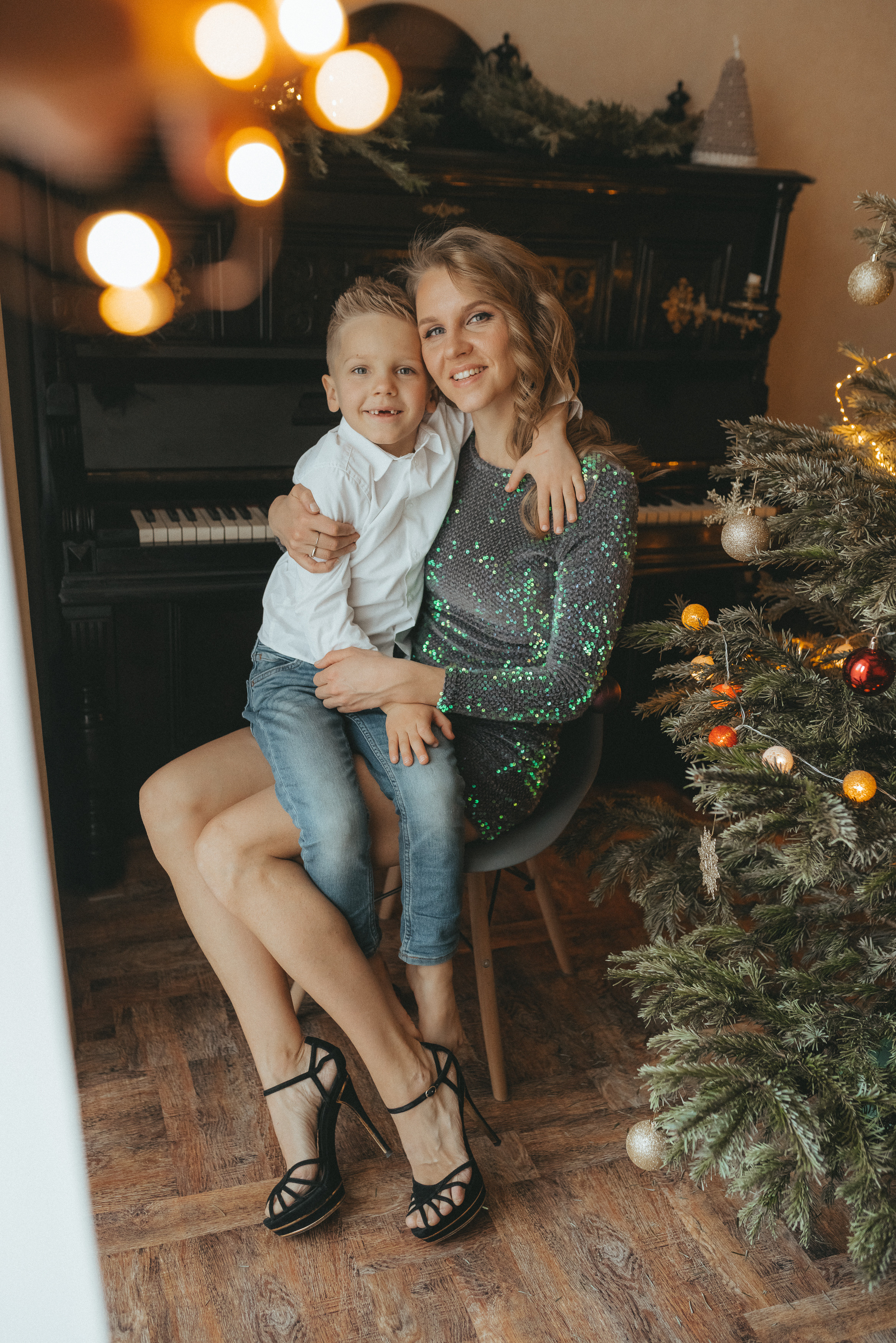 Новый год дома. Фотограф Москва Семейные фотосессии Детские фотосессии