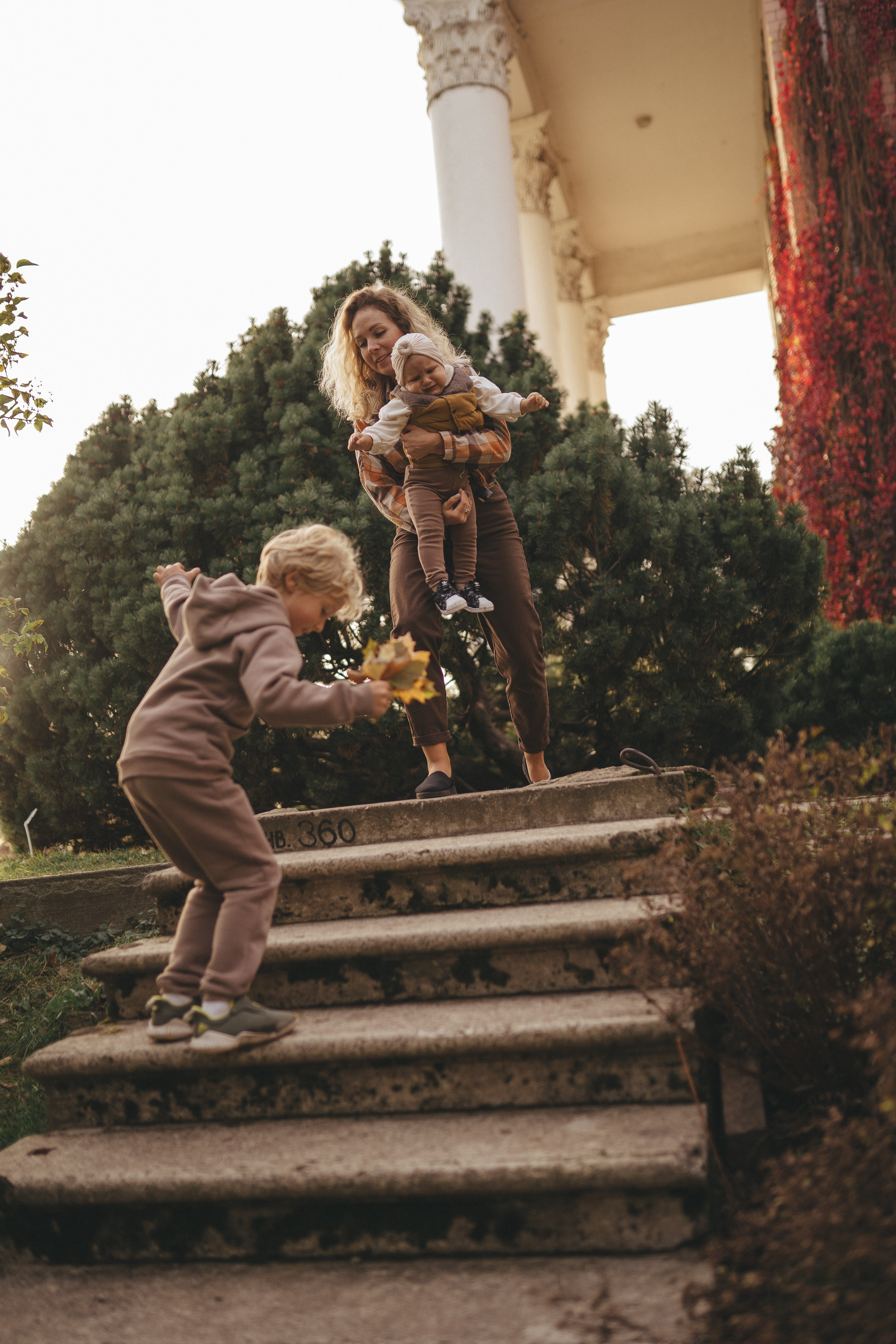 Осень в Ботаническом саду. Фотограф Москва Семейные фотосессии Детские фотосессии