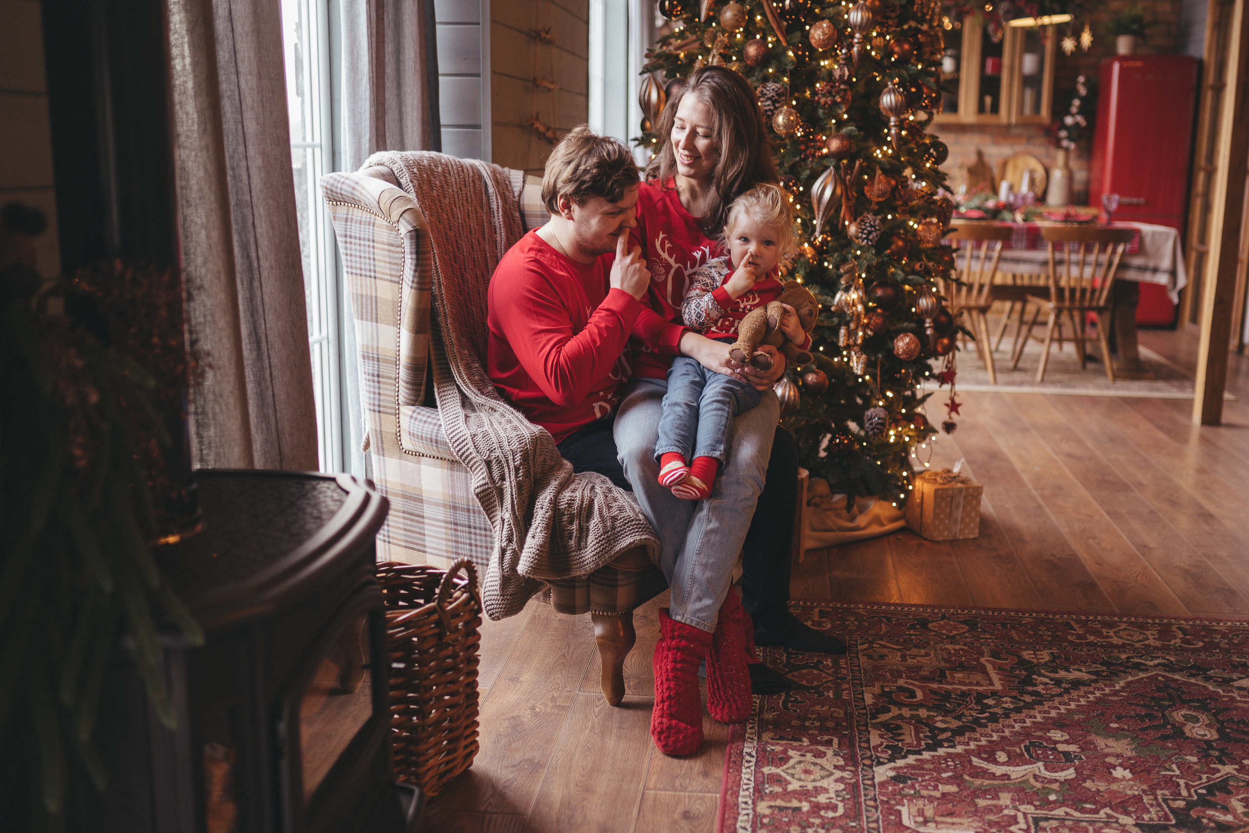 Новый год, шале. Фотограф Москва Семейные фотосессии Детские фотосессии