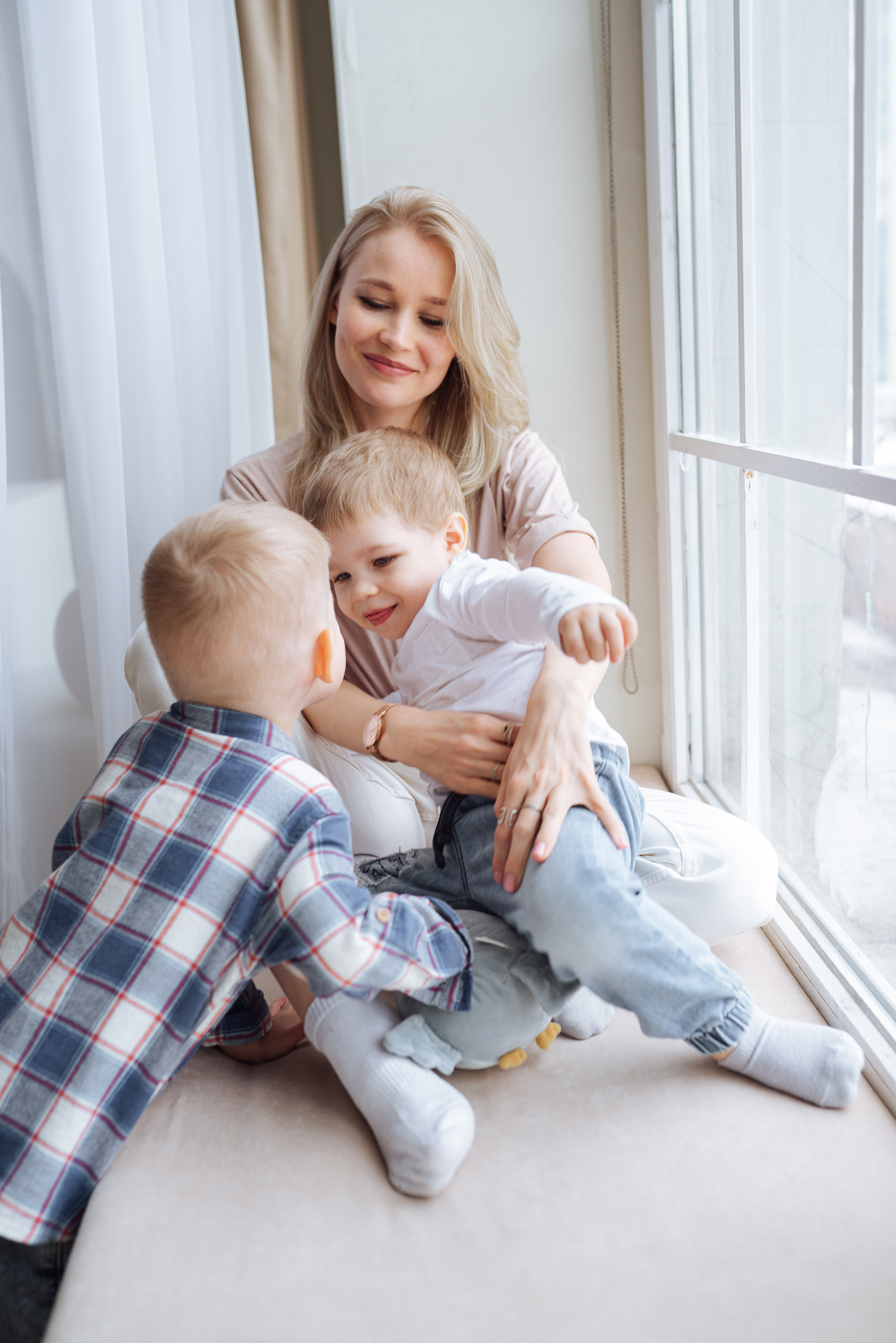 Семейная фотосессия в студии. Фотограф Москва Семейные фотосессии Детские фотосессии