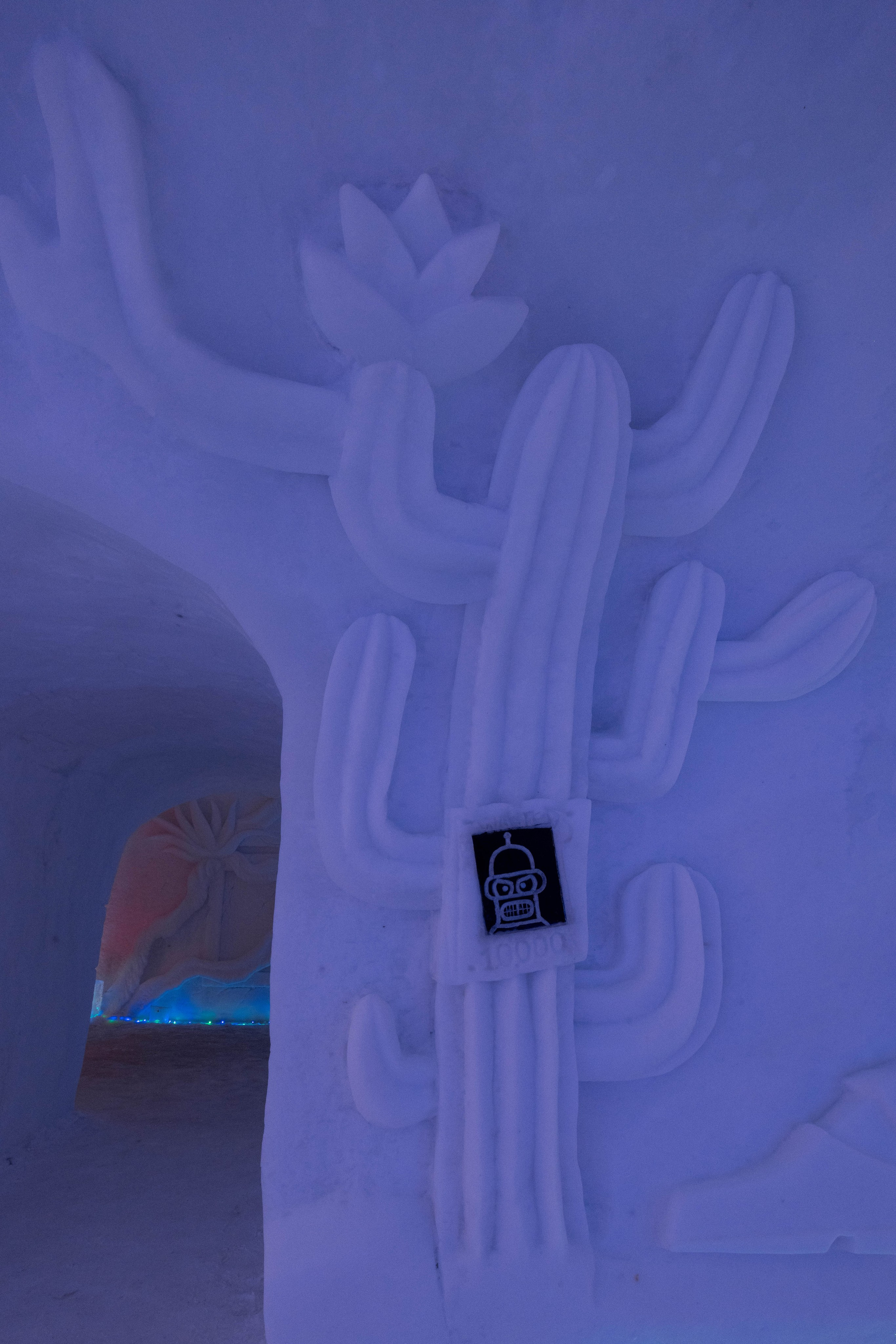 Снежная деревня. Турист оптимист