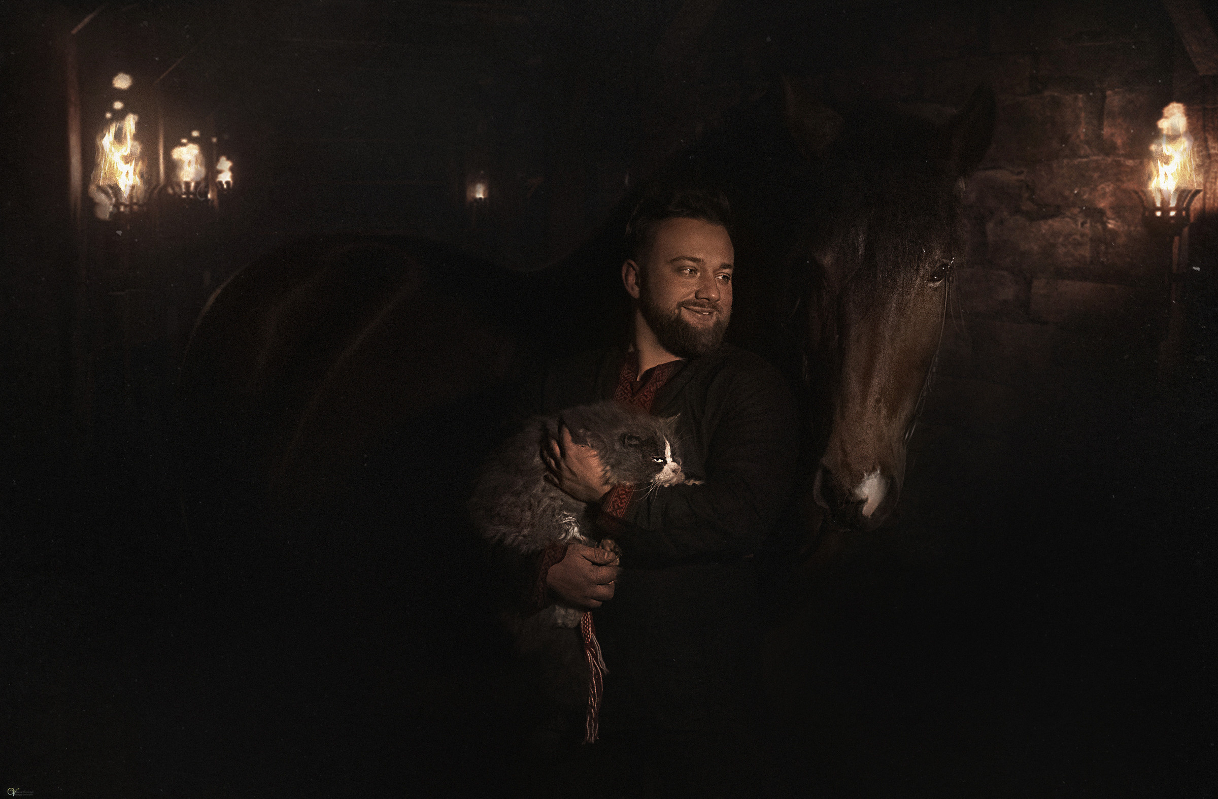 Дима, кот-баюн и верный конь. Фотограф женский и мужской портрет Санкт-Петербург