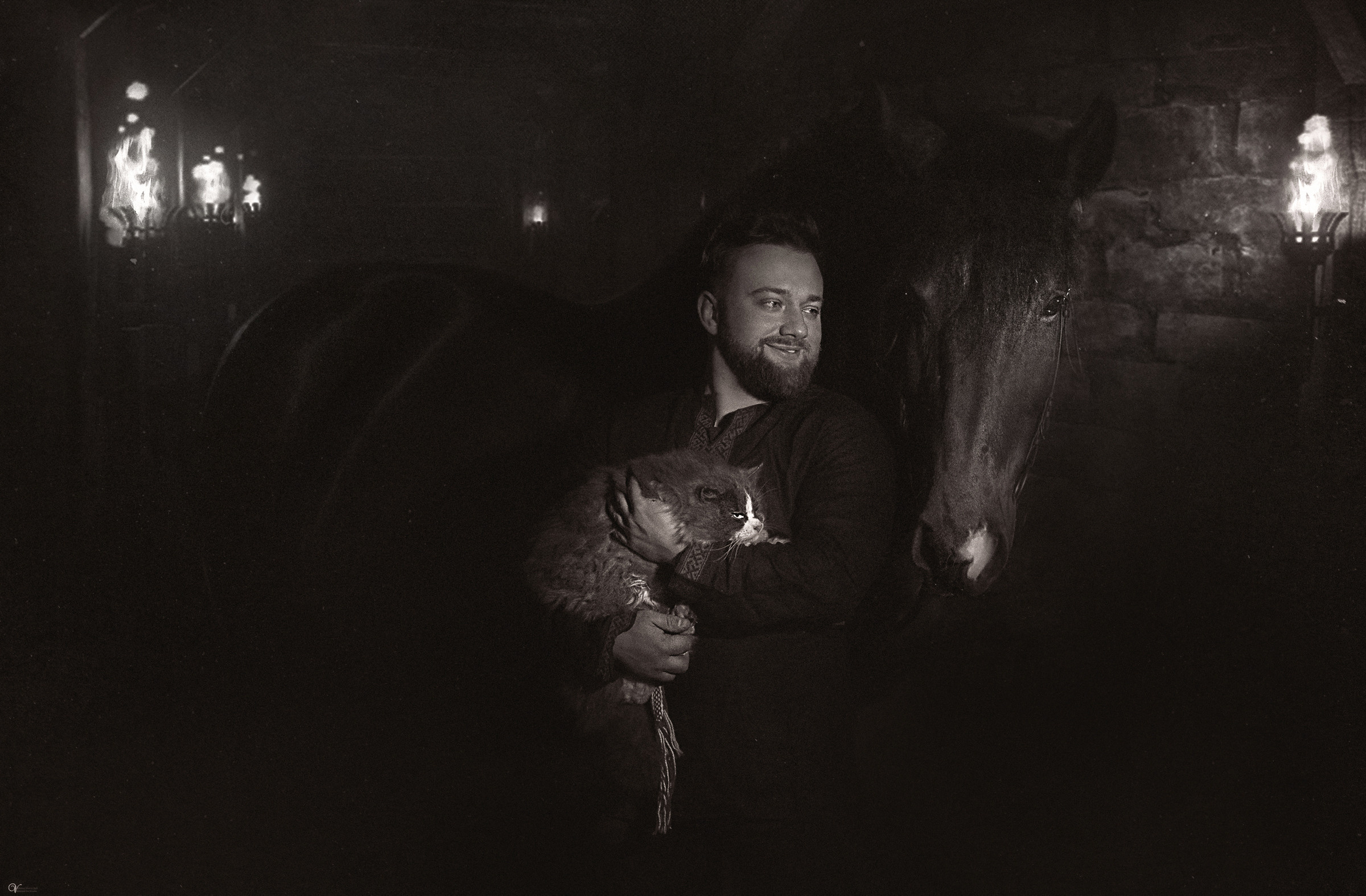 Дима, кот-баюн и верный конь. Фотограф женский и мужской портрет Санкт-Петербург