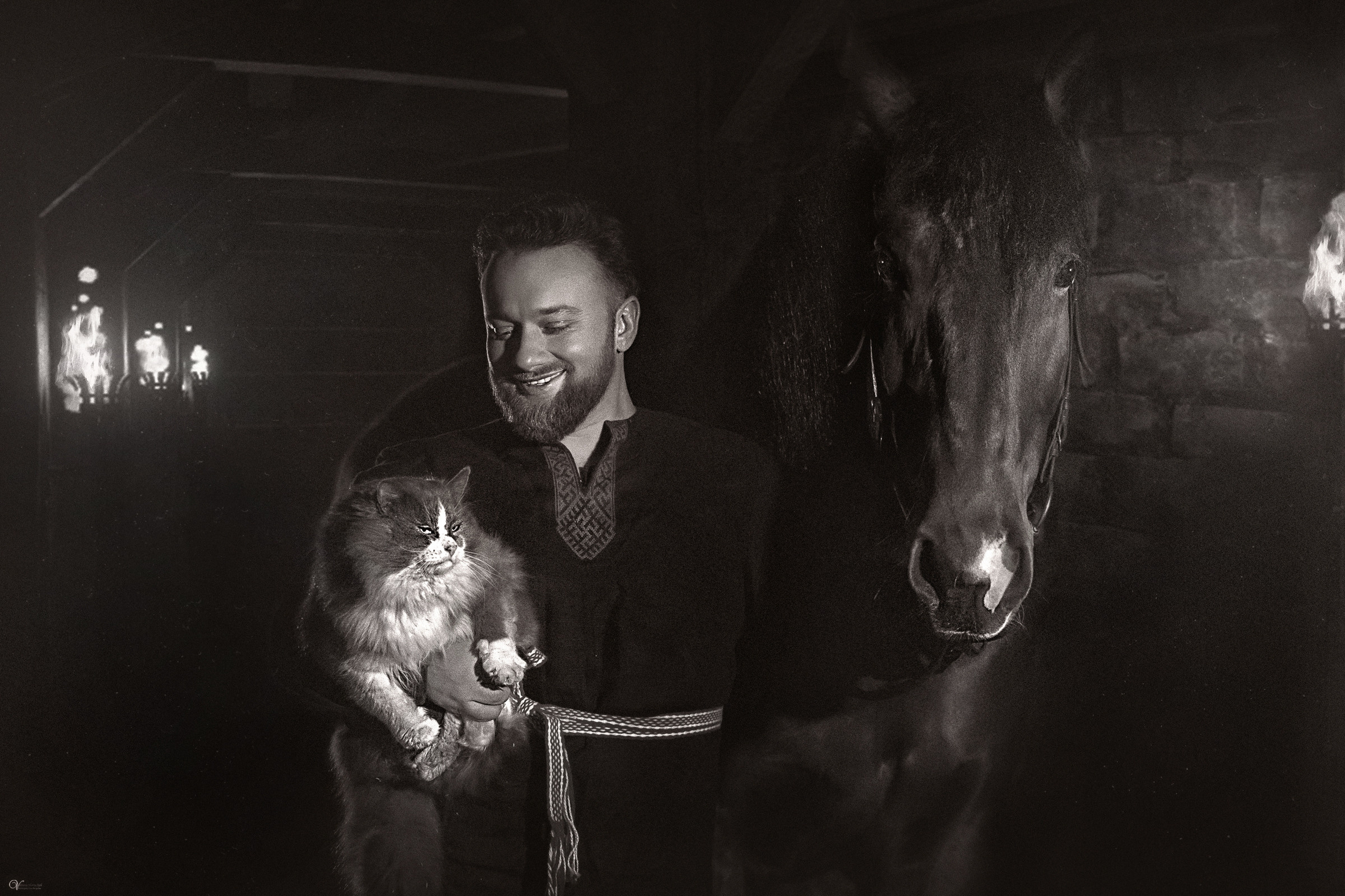 Дима, кот-баюн и верный конь. Фотограф женский и мужской портрет Санкт-Петербург